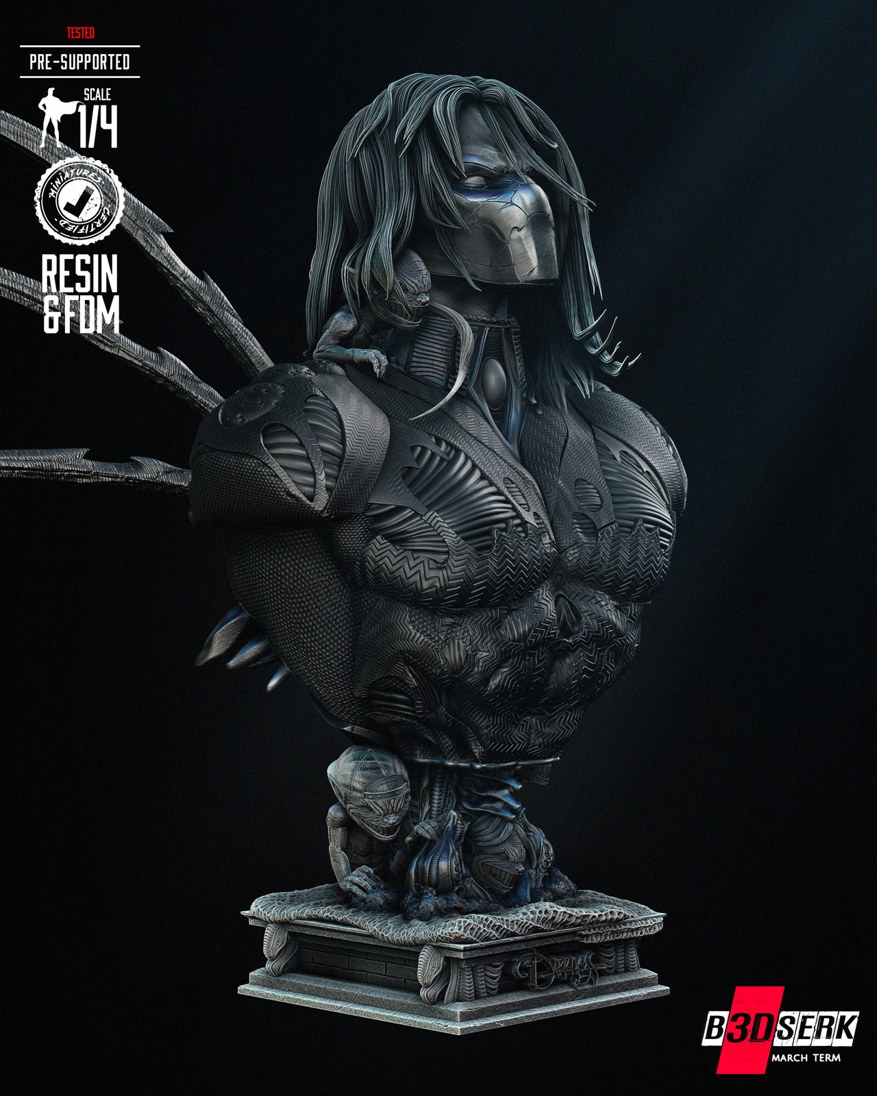 Darkness Portrait Bust - Image 3