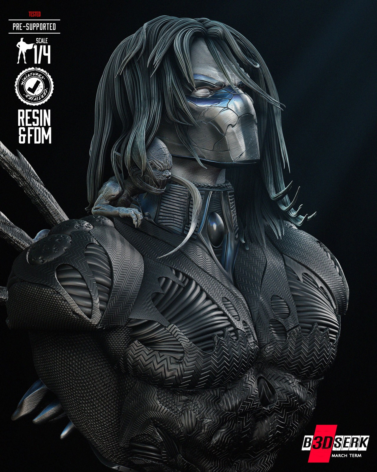 Darkness Portrait Bust - Image 4