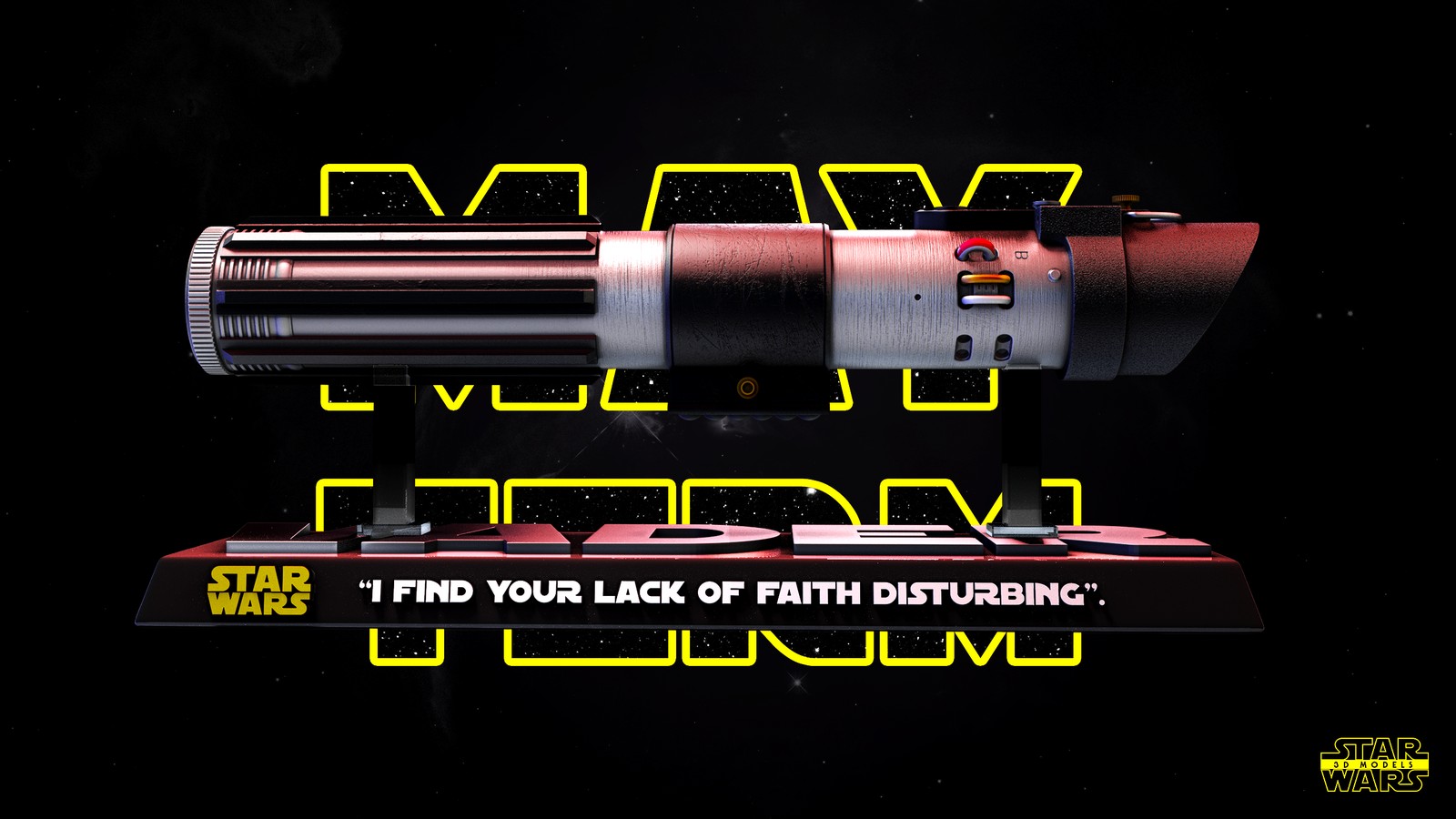 Darth Vader Lightsaber Sculpture