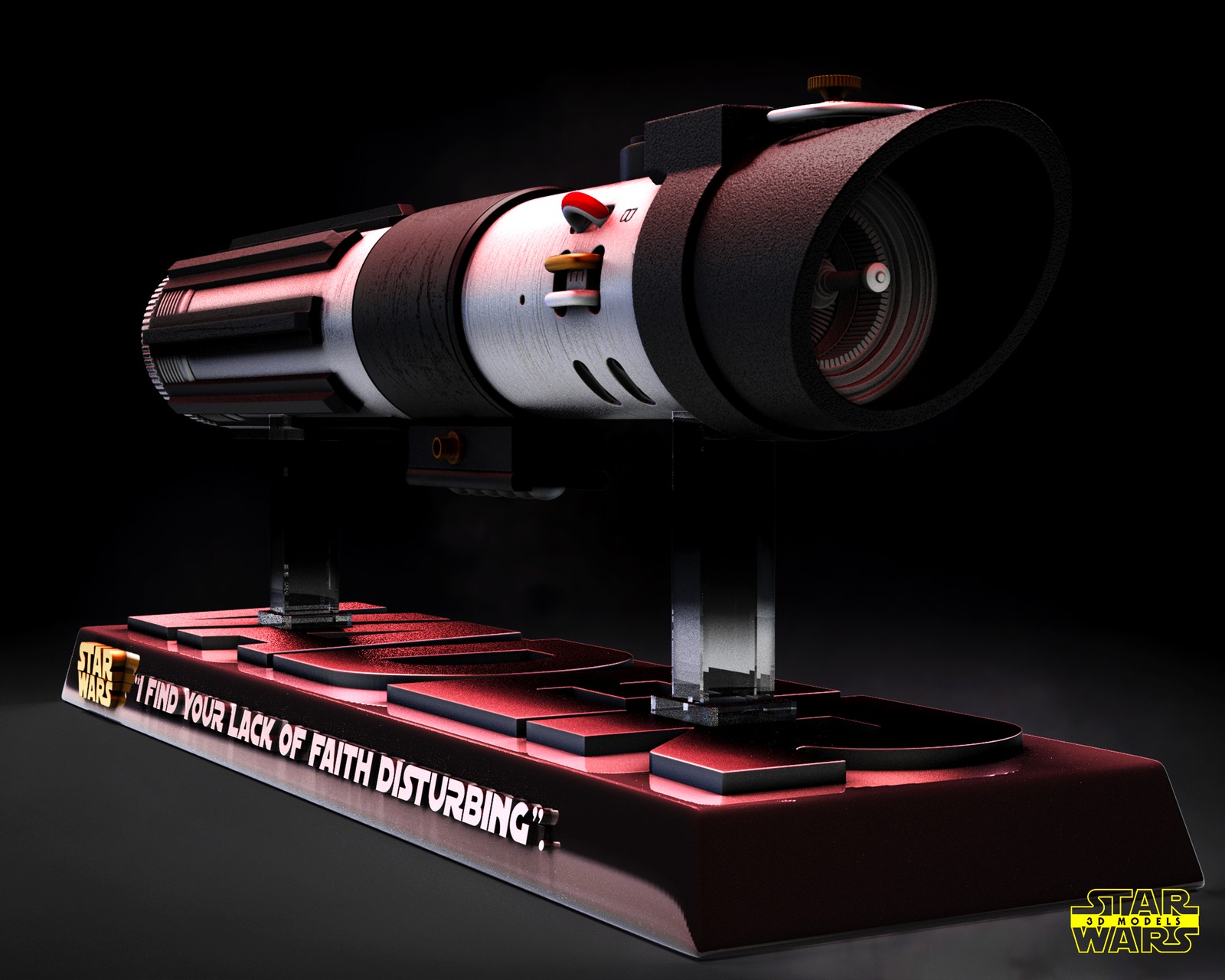 Darth Vader Lightsaber Sculpture - Image 3