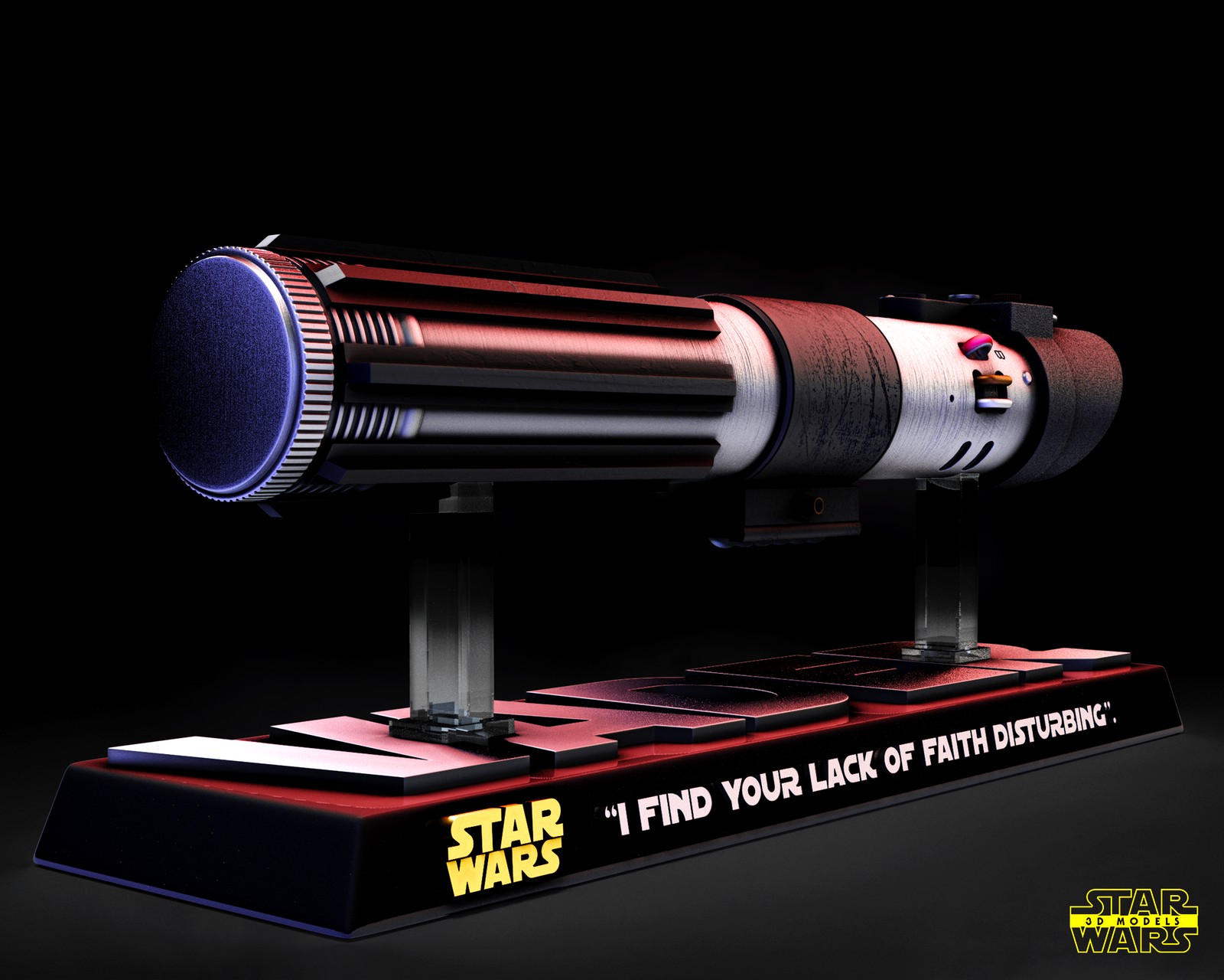 Darth Vader Lightsaber Sculpture - Image 5