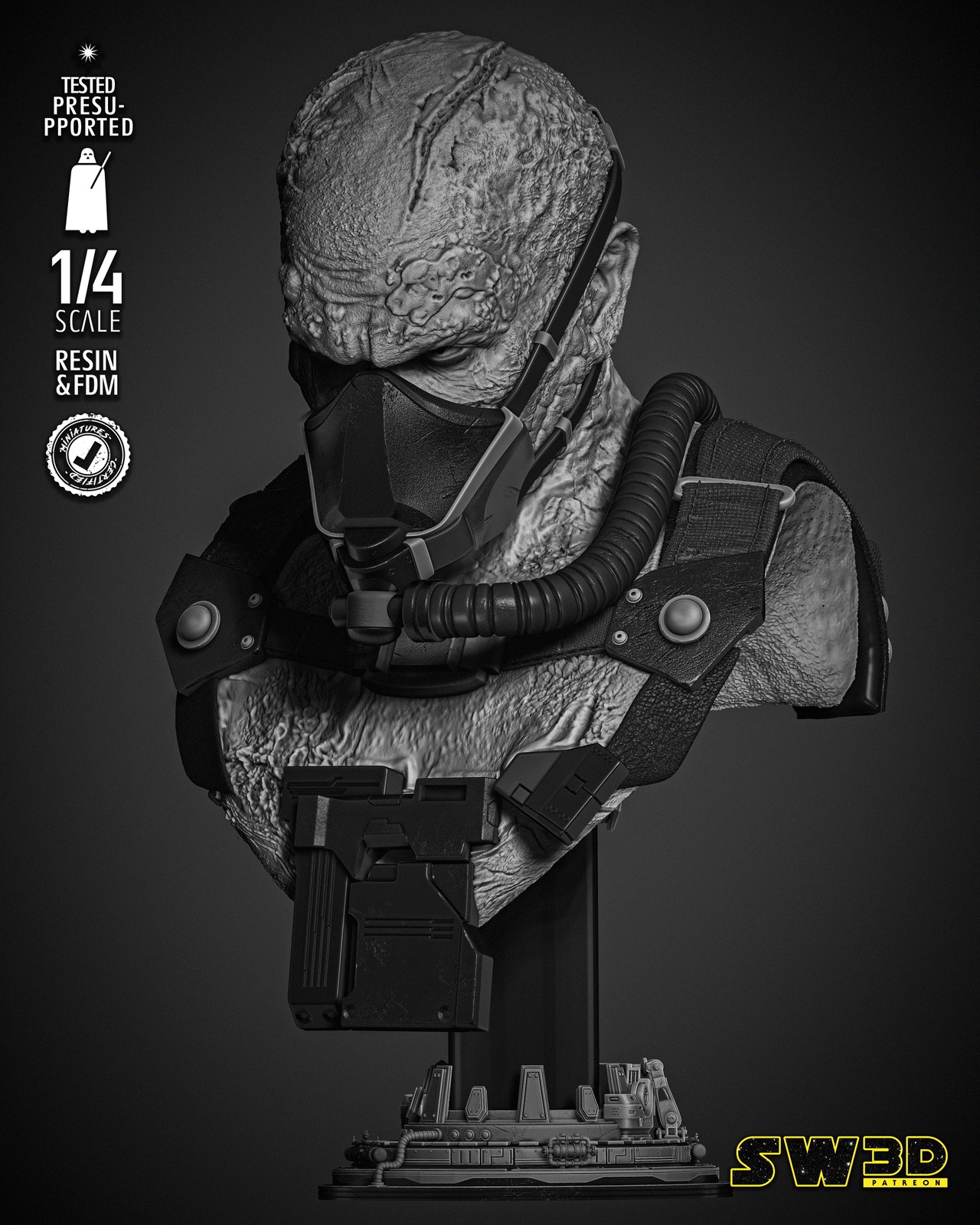 Darth Vader in the Bacta Tank Portrait Bust - Image 2