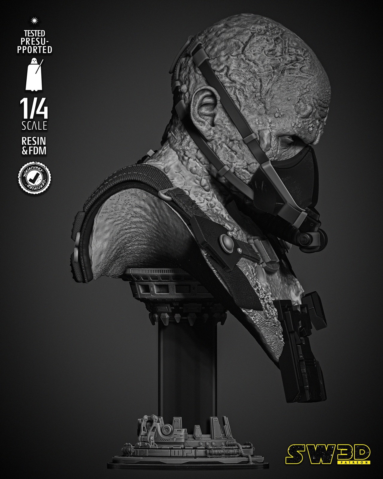 Darth Vader in the Bacta Tank Portrait Bust - Image 3