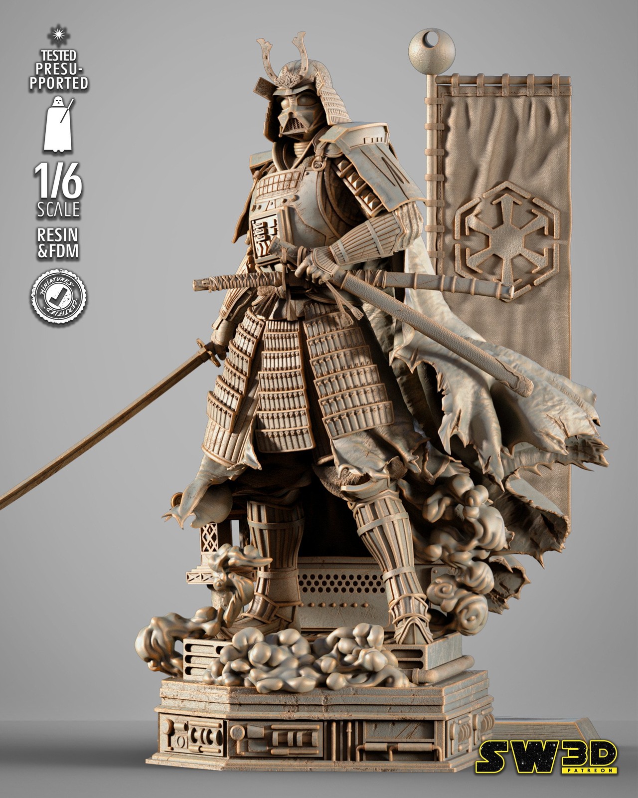 Darth Vader Samurai Sculpture