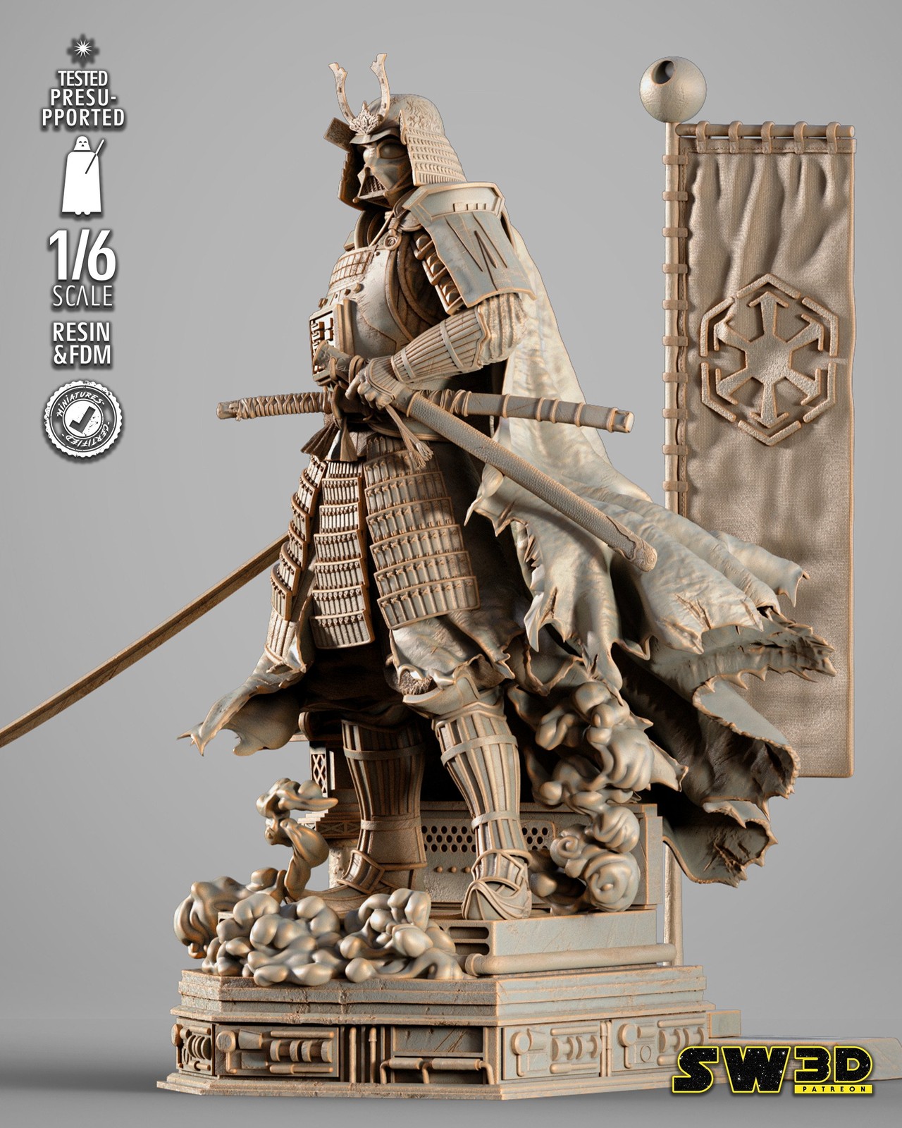 Darth Vader Samurai Sculpture - Image 2