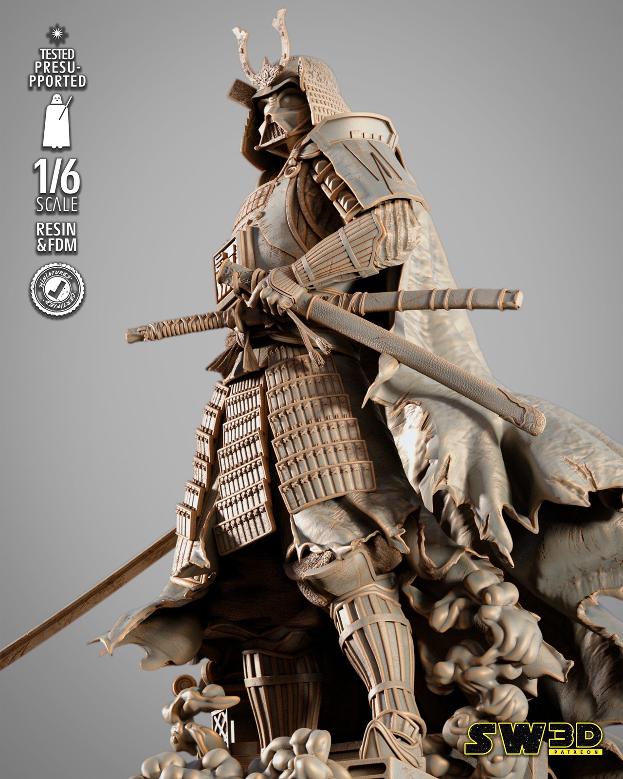 Darth Vader Samurai Sculpture - Image 4