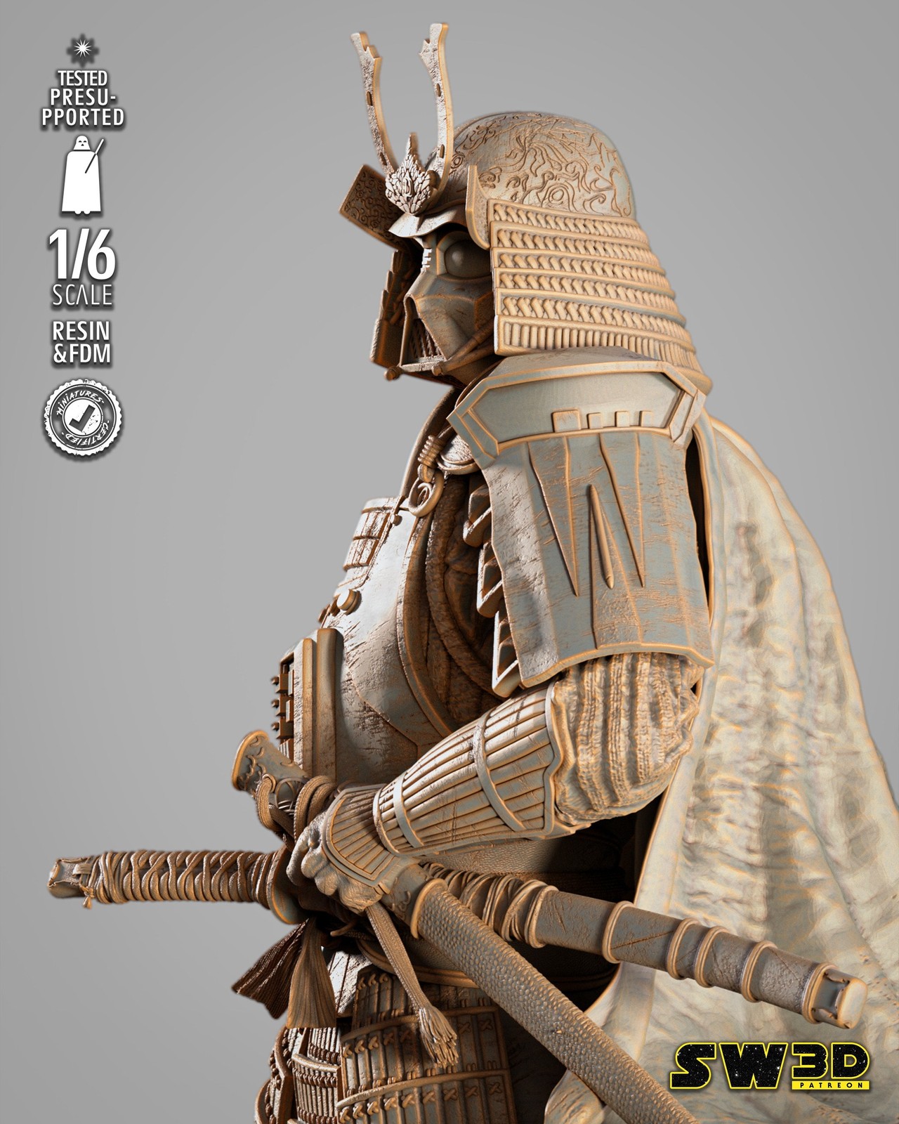 Darth Vader Samurai Sculpture - Image 5