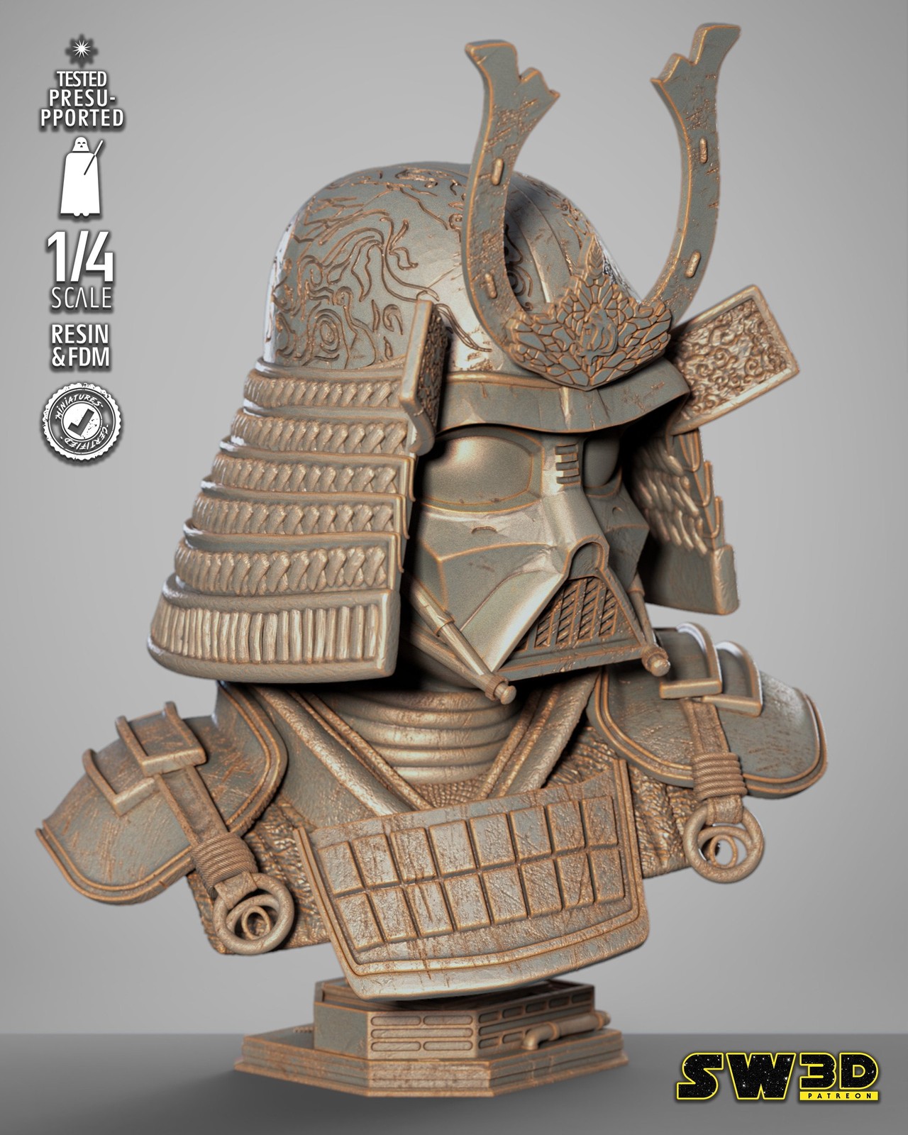 Darth Vader Samurai Portrait Bust - Image 2