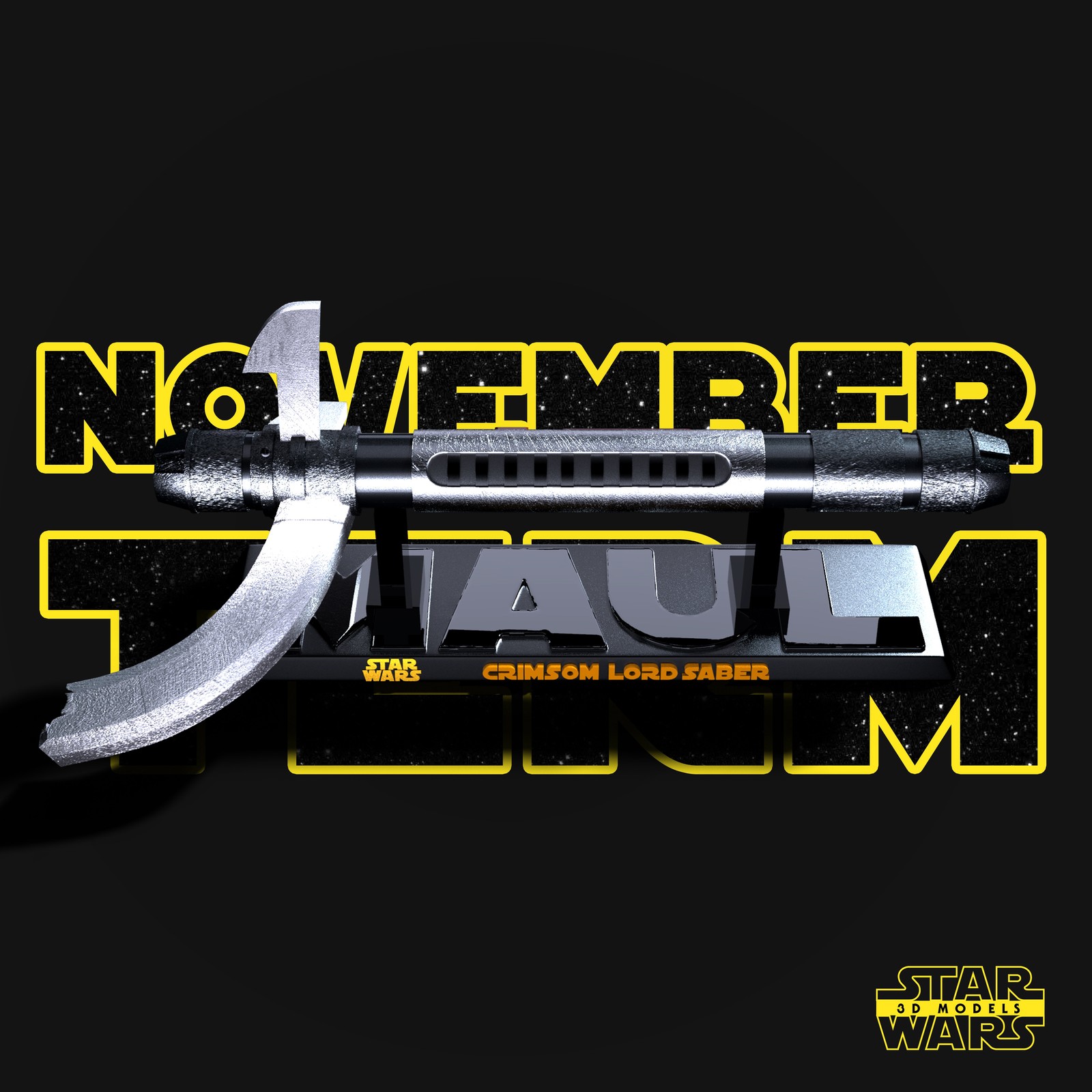 Darth Maul Lightsaber Sculpture