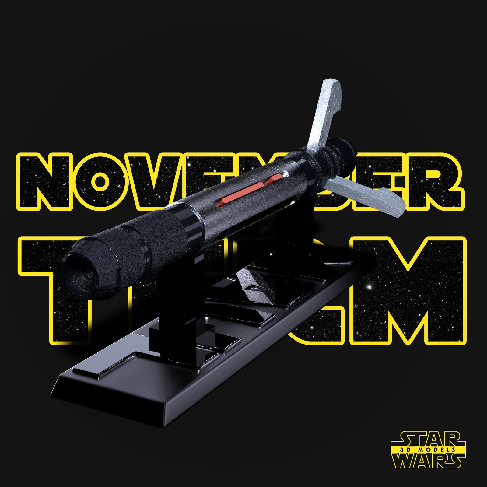 Darth Maul Lightsaber Sculpture - Image 3