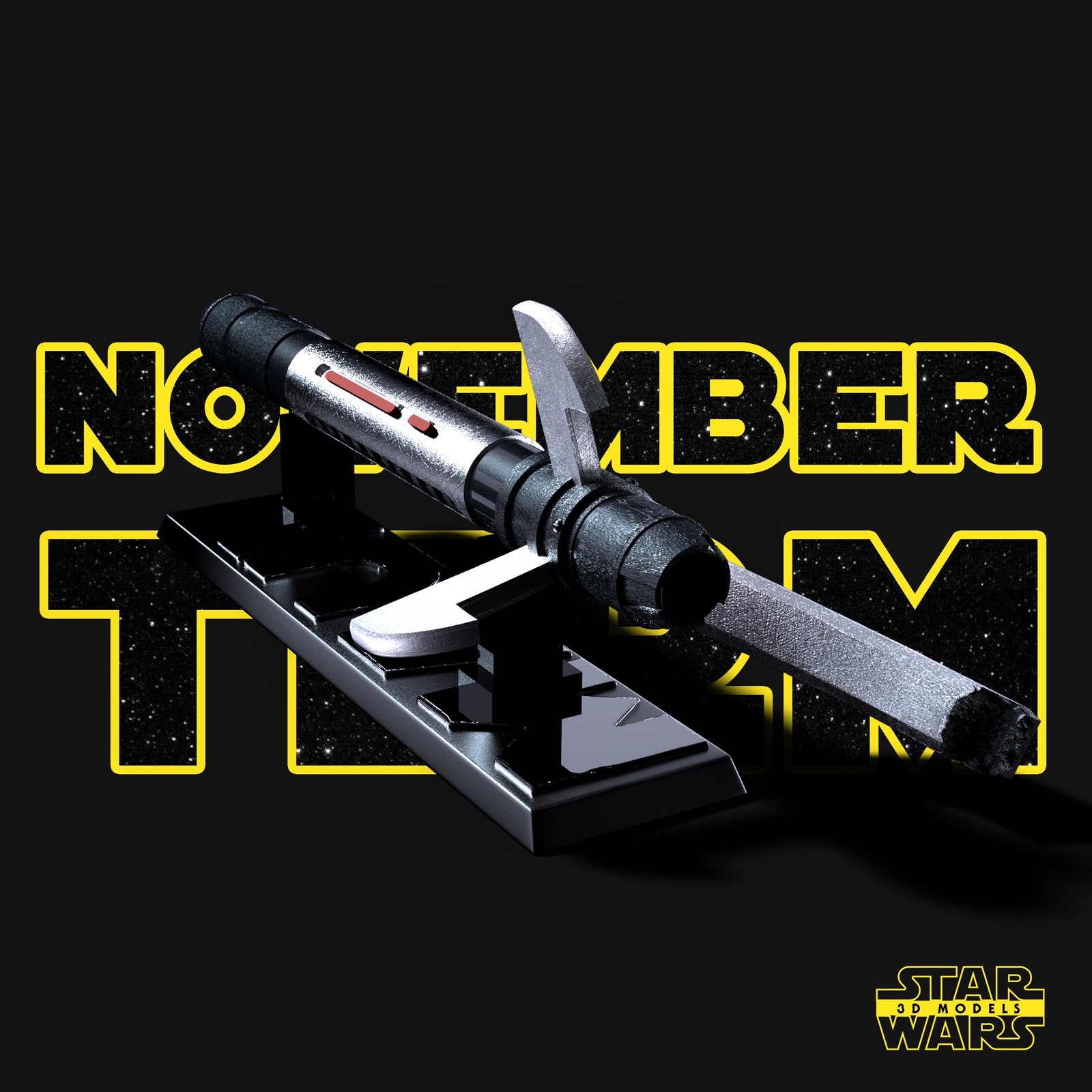 Darth Maul Lightsaber Sculpture - Image 4