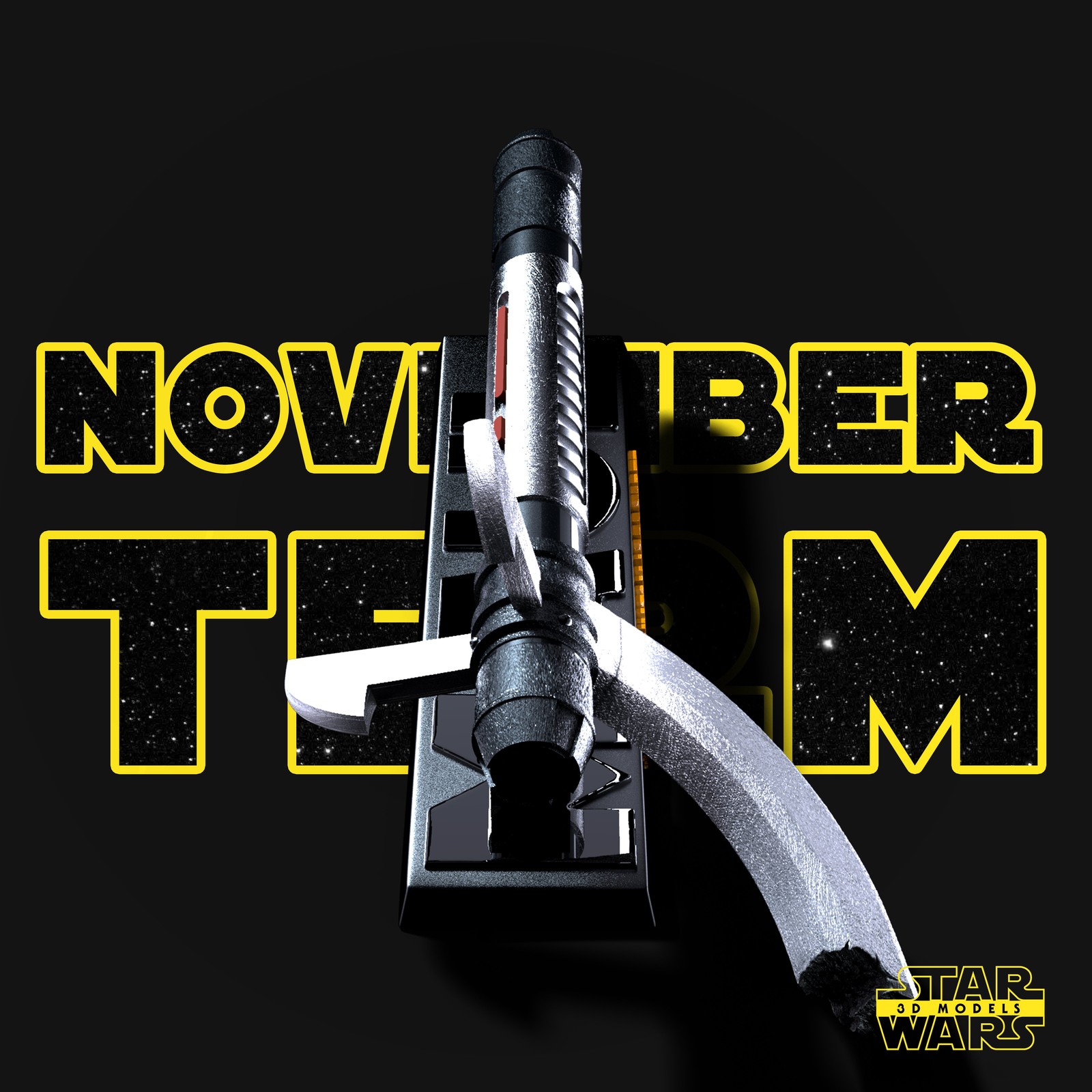 Darth Maul Lightsaber Sculpture - Image 5