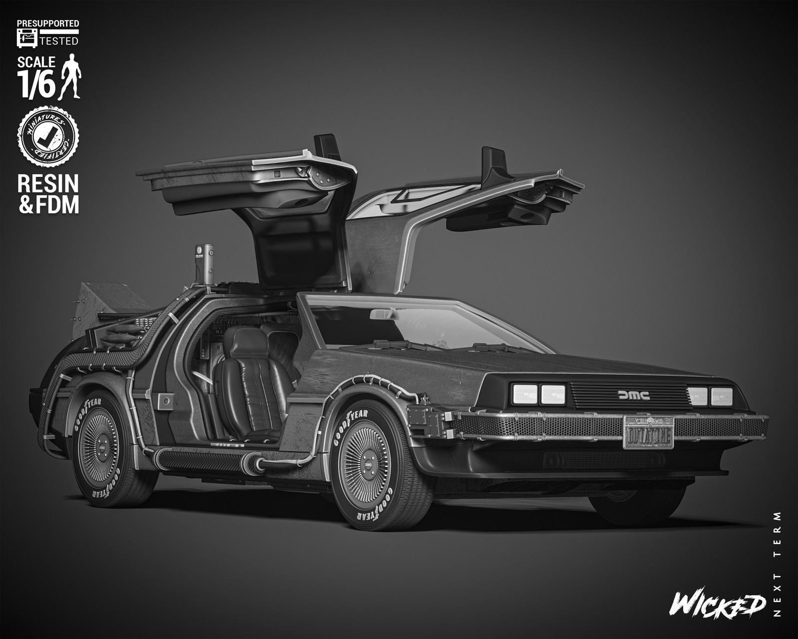 DeLorean Sculpture