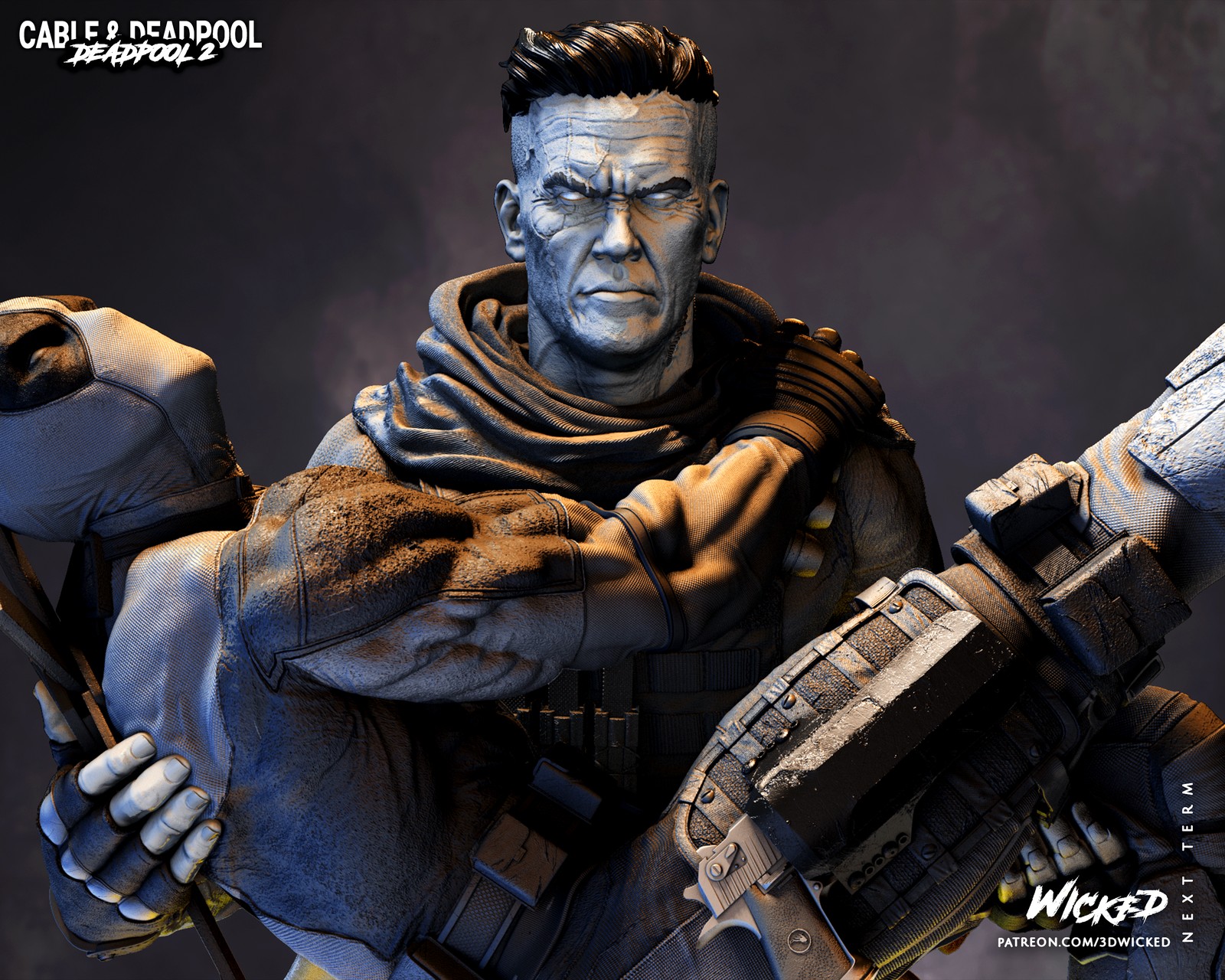 Marvel Deadpool and Cable Bust - Image 4