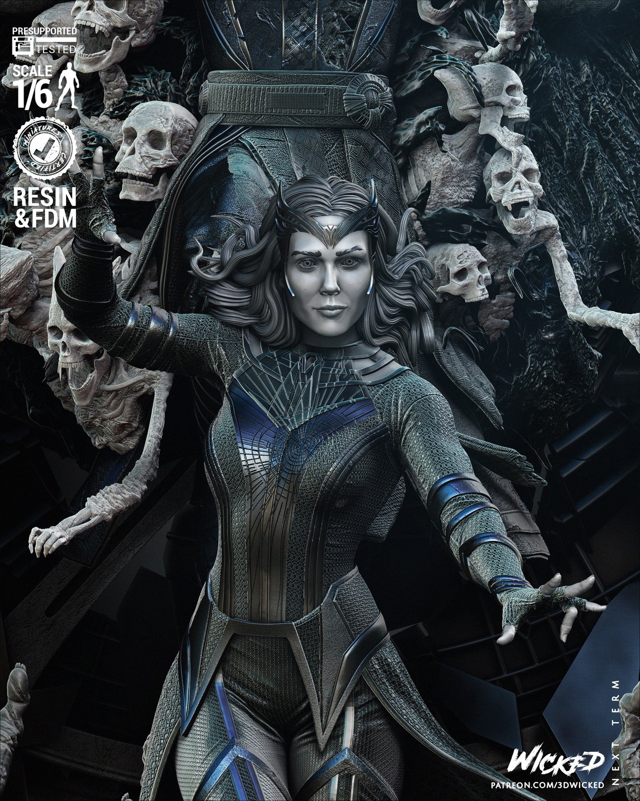 Marvel Dead Strange and Scarlet Witch Diorama - Image 4
