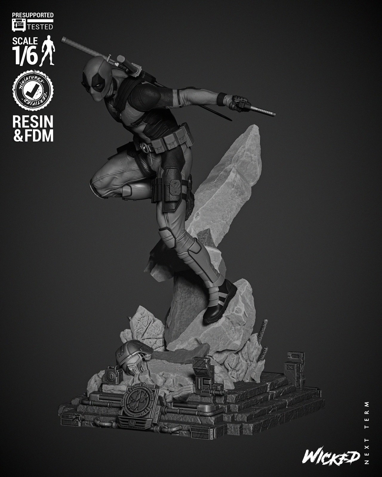 Marvel Deadpool 2024 Sculpture - Image 2