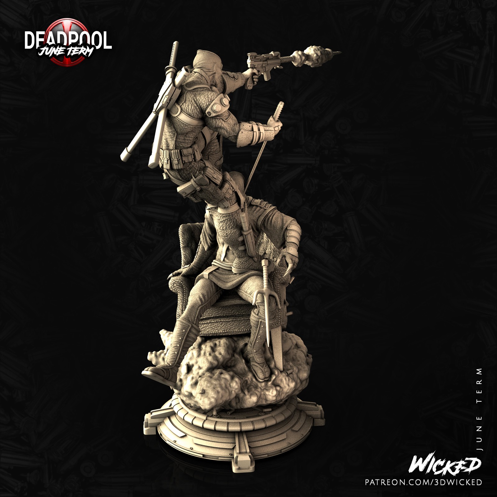 Marvel Deadpool Sculpture - Image 2