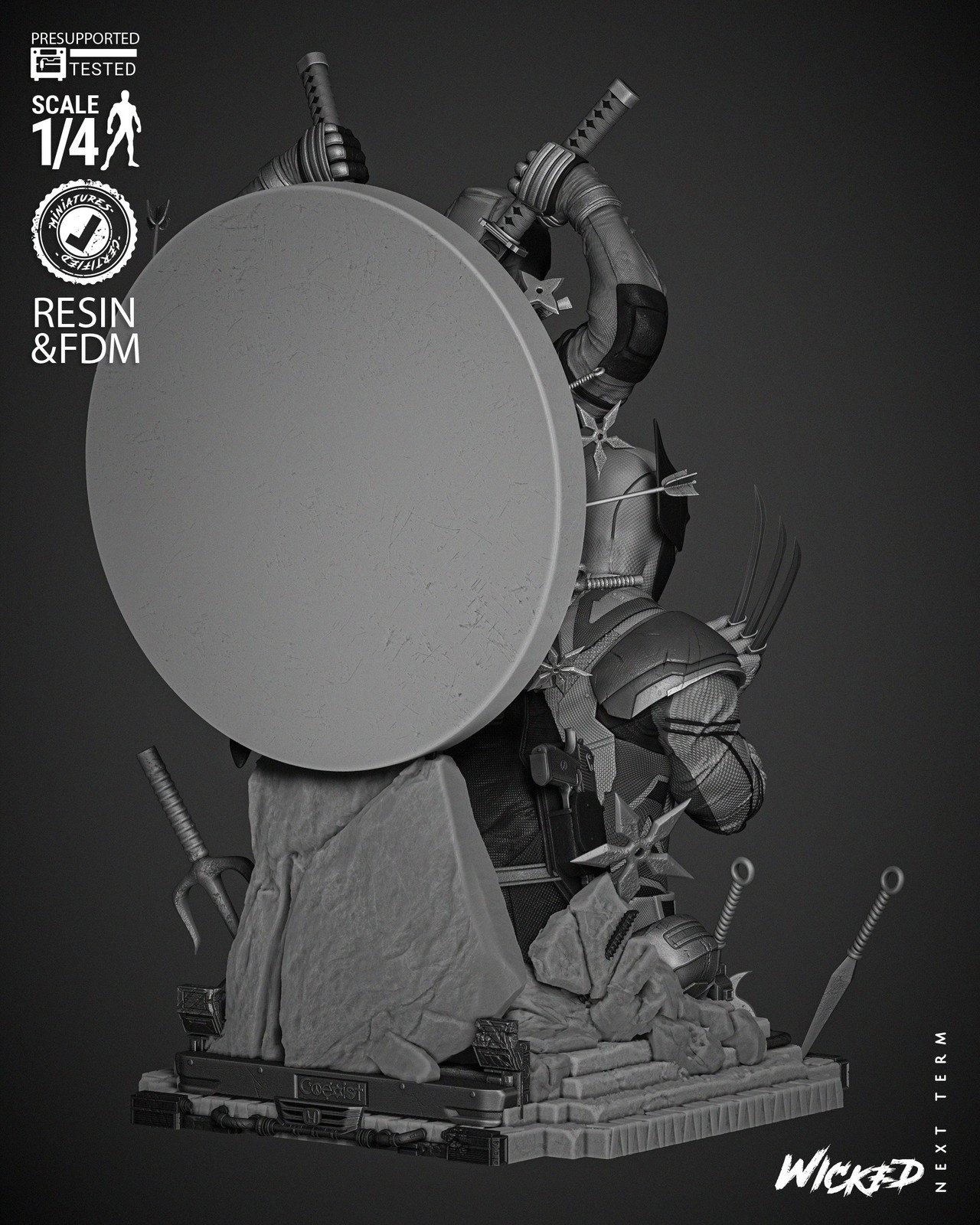 Marvel Deadpool and Wolverine 2024 Bust Diorama - Image 4