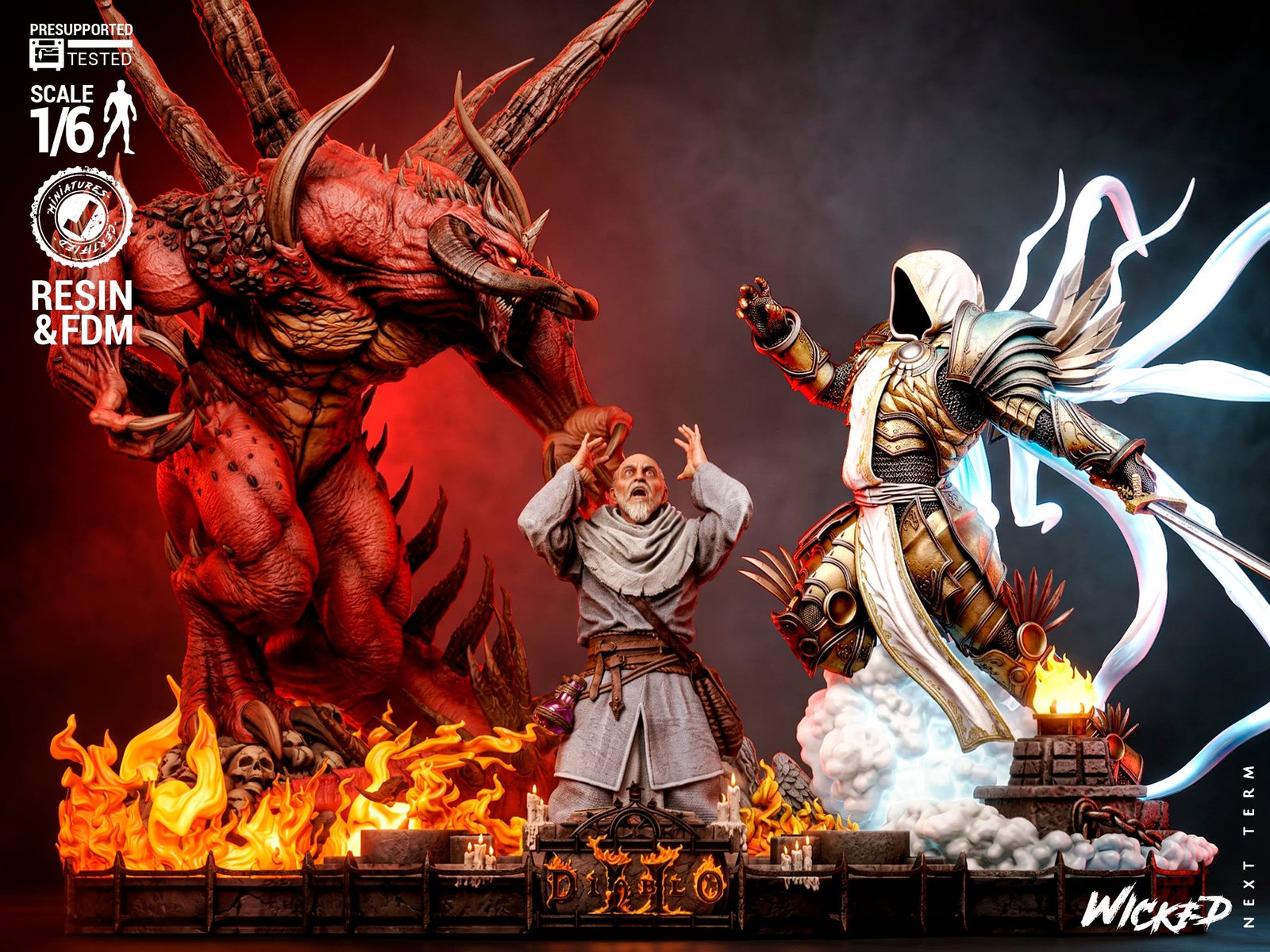 Diablo & Tyrael - Diorama (Diablo II)