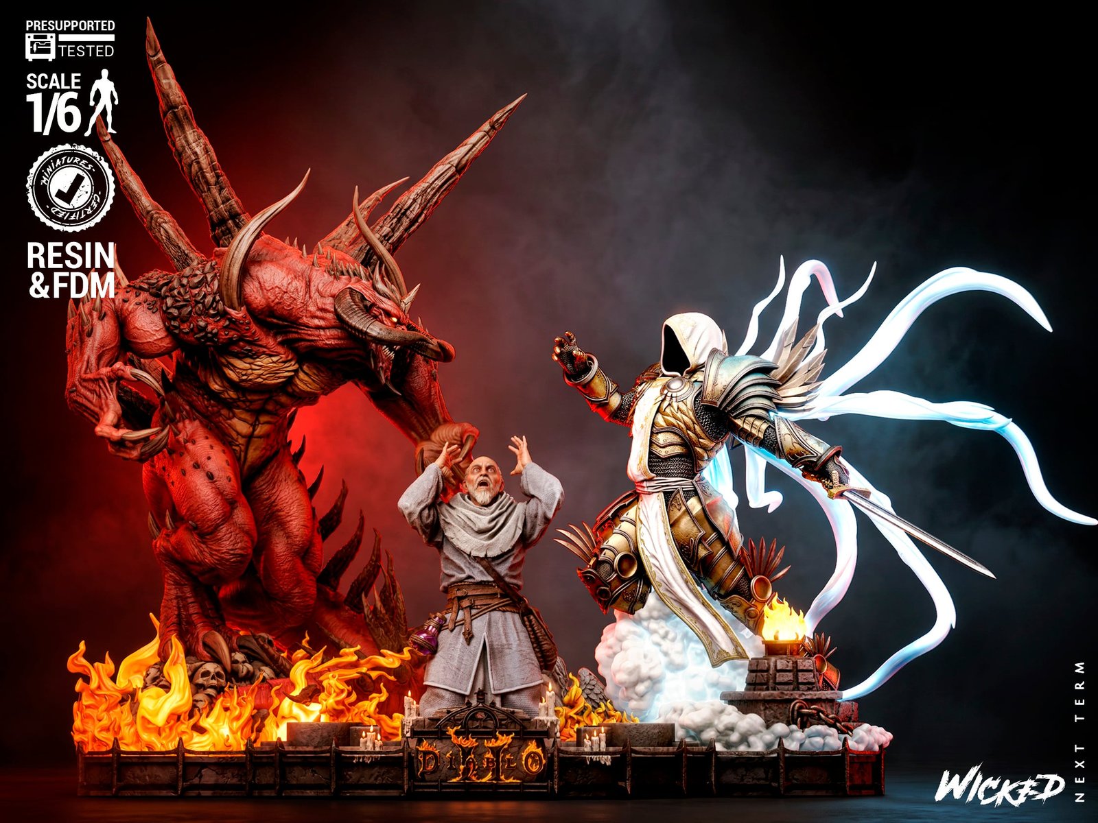 Diablo & Tyrael - Diorama (Diablo II) - Image 2