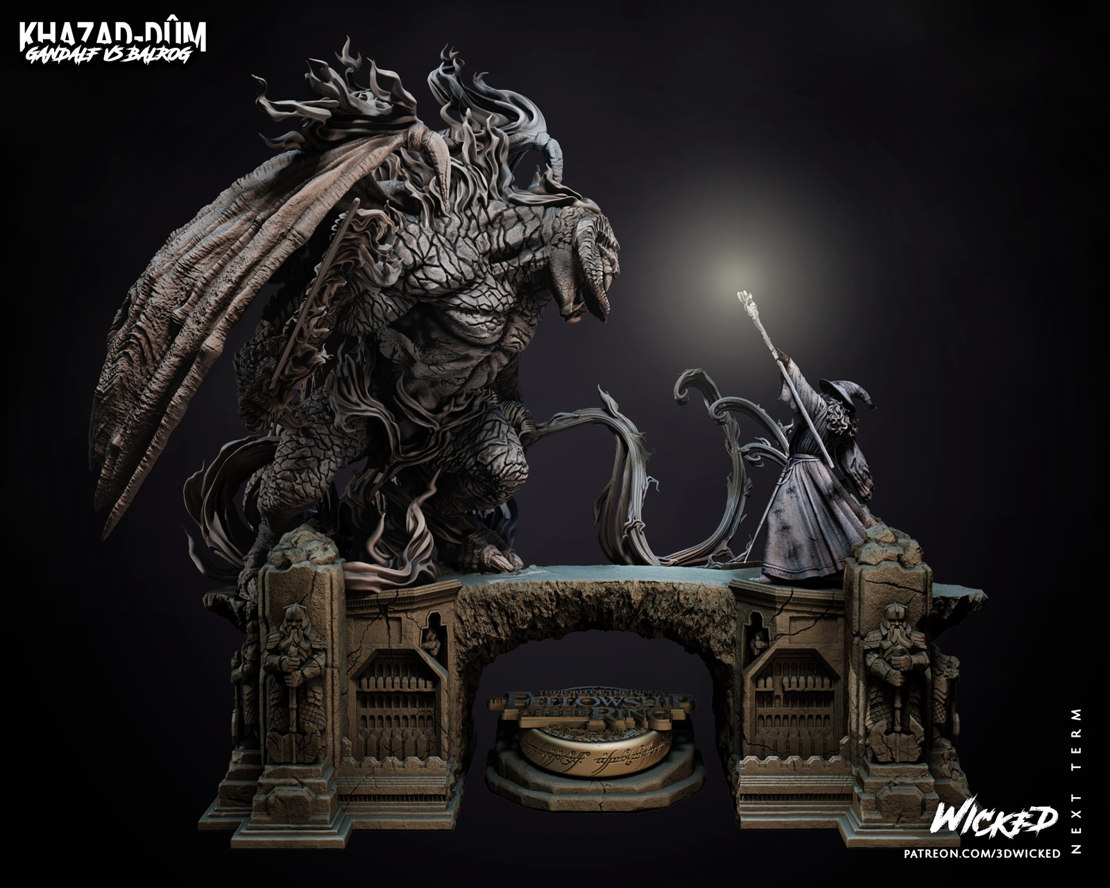 Gandalf and Balrog Diorama - Image 2