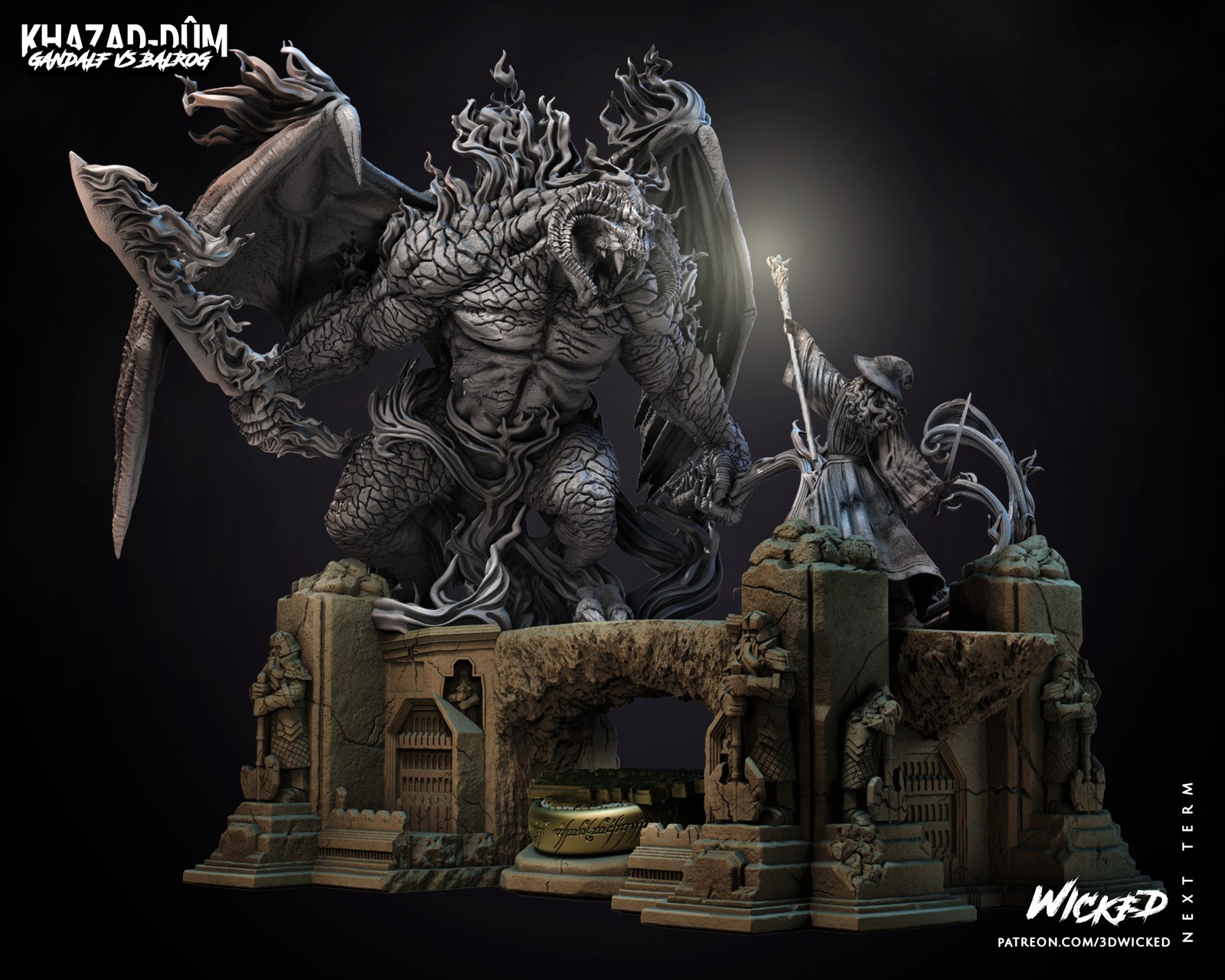 Gandalf and Balrog Diorama - Image 3