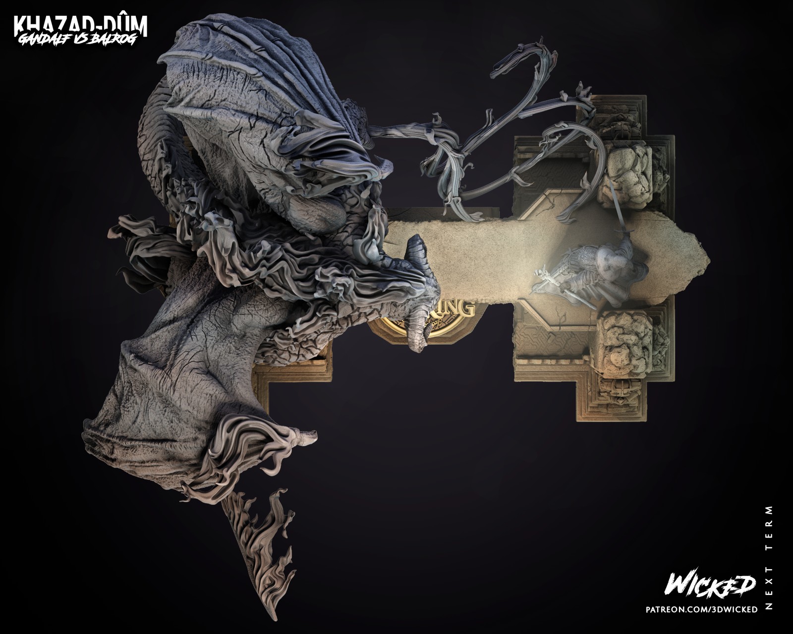 Gandalf and Balrog Diorama - Image 4