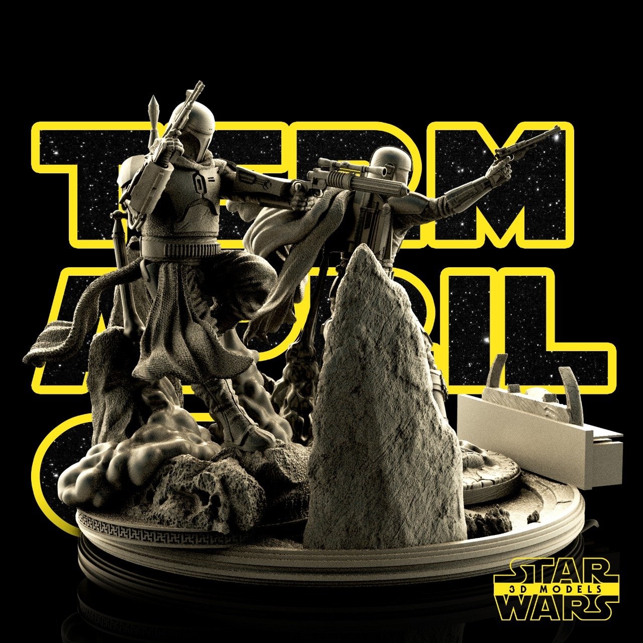 Mandalorian Diorama Base - Image 2