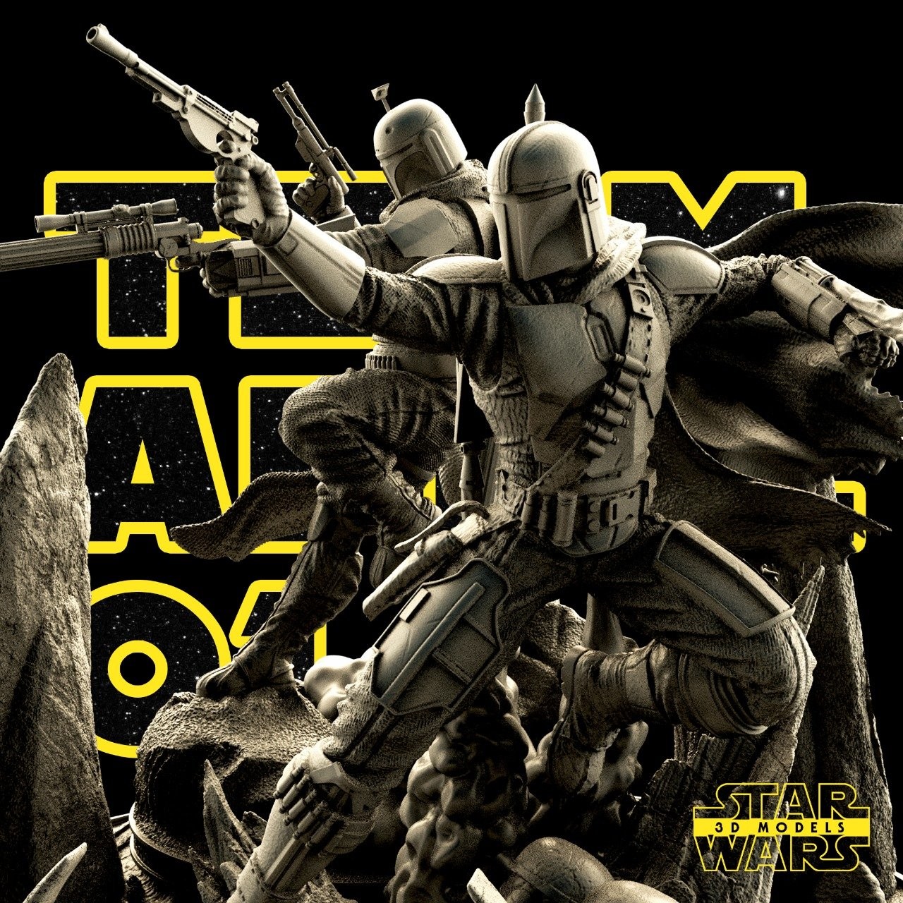 Mandalorian Diorama Base - Image 3