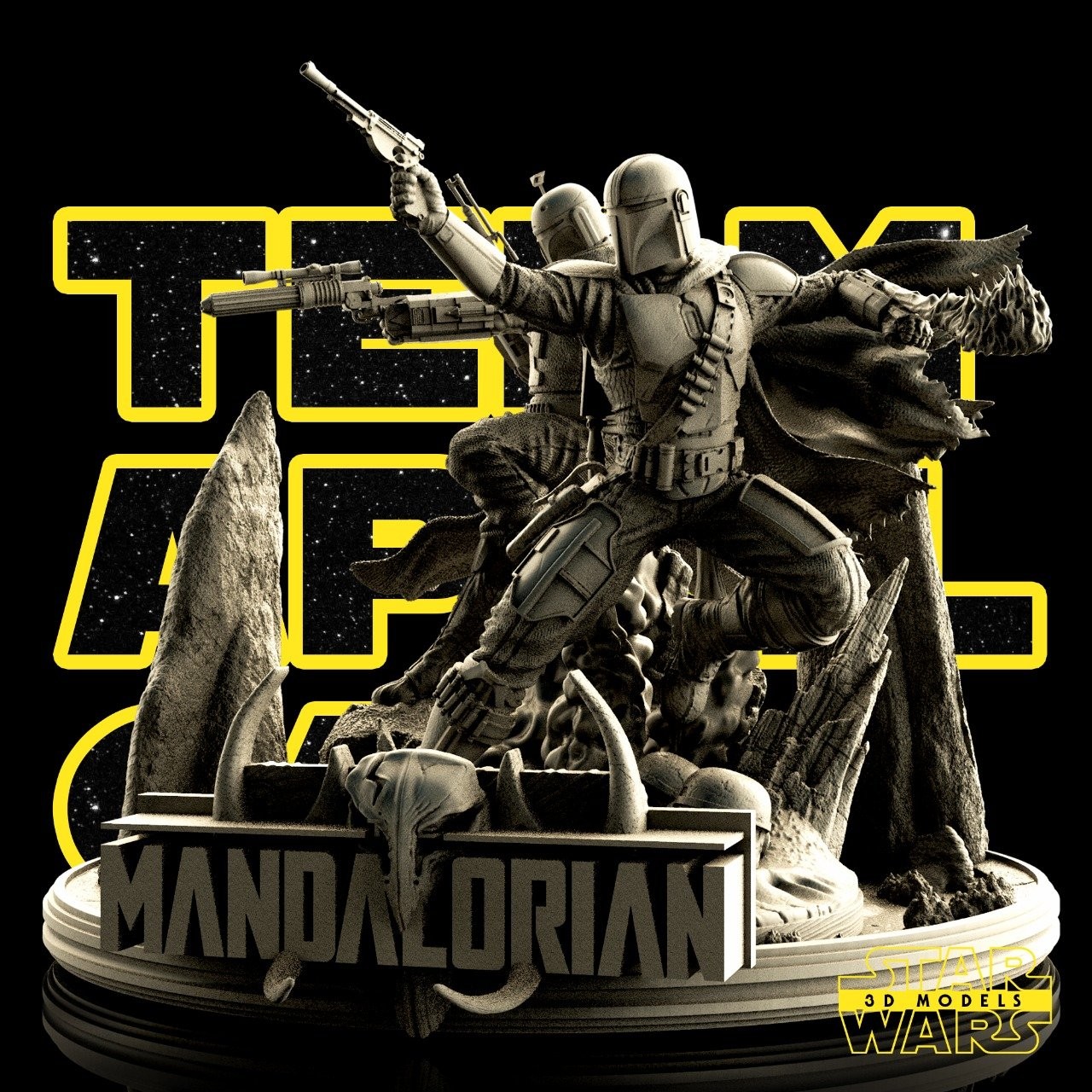 Mandalorian Diorama Base - Image 4