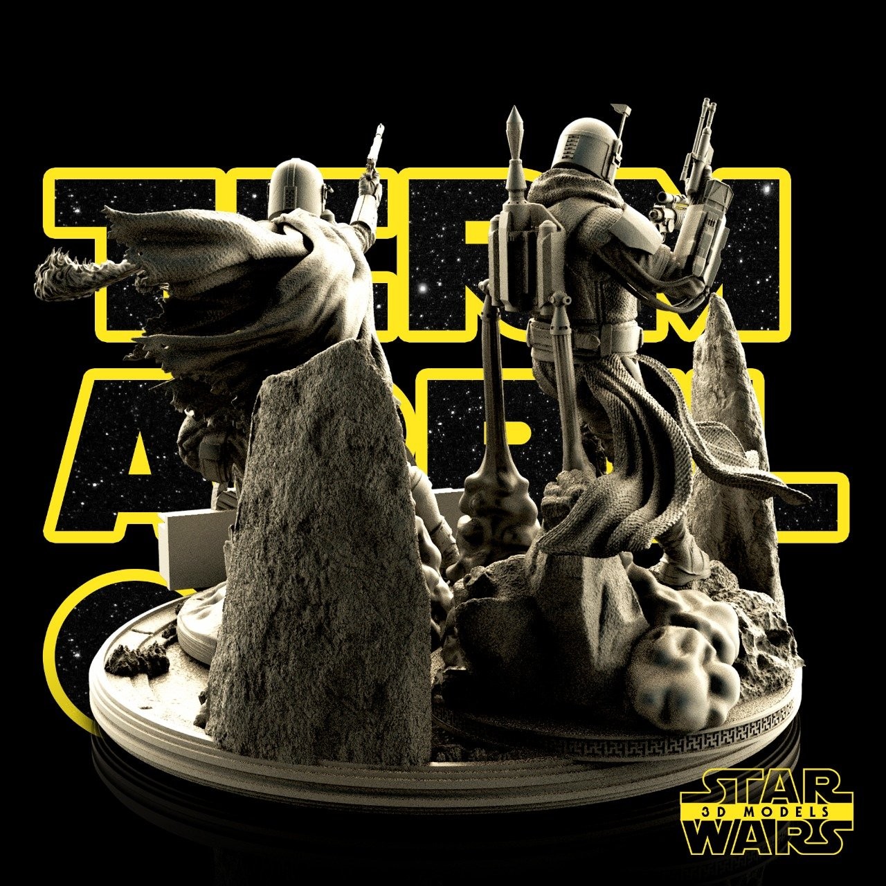 Mandalorian Diorama Base - Image 5