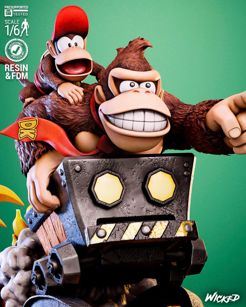 Video Games Donkey Kong (Donkey and Diddy) Diorama - Image 4