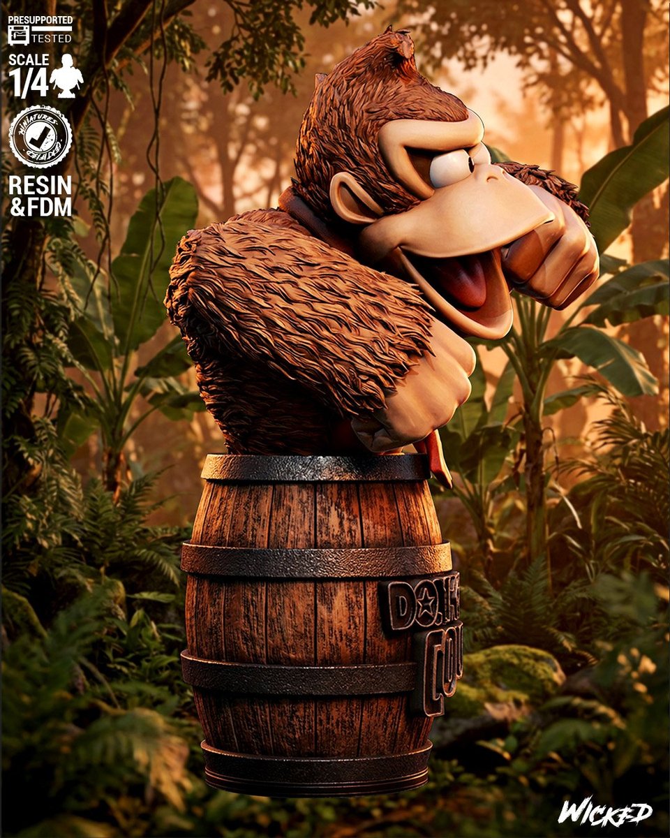 Video Games Donkey Portrait Bust - Image 2