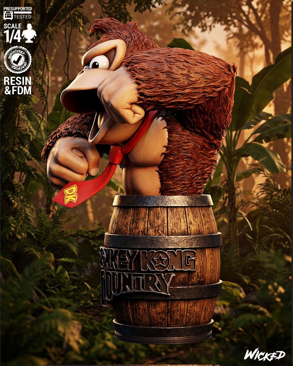 Video Games Donkey Portrait Bust - Image 3