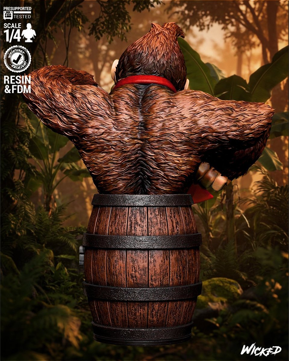 Video Games Donkey Portrait Bust - Image 4