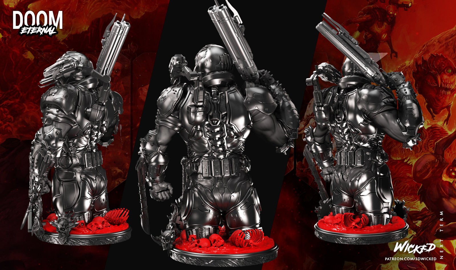 Video Game Doom Slayer Bust - Image 3