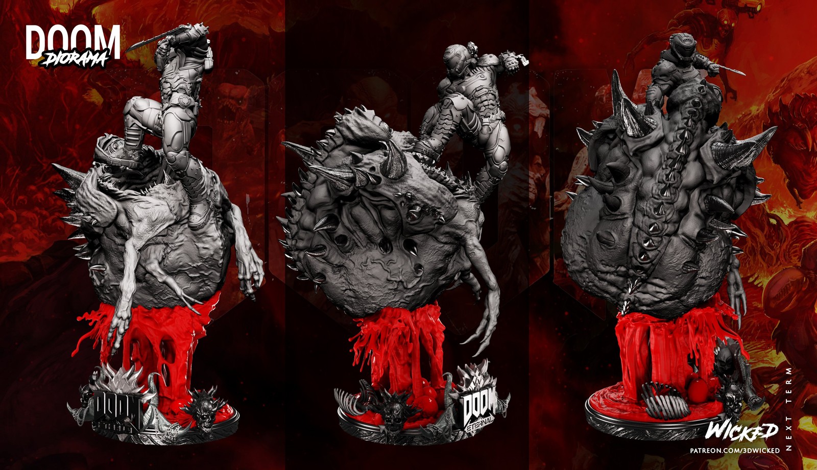 Video Game Doom Slayer Diorama - Image 2