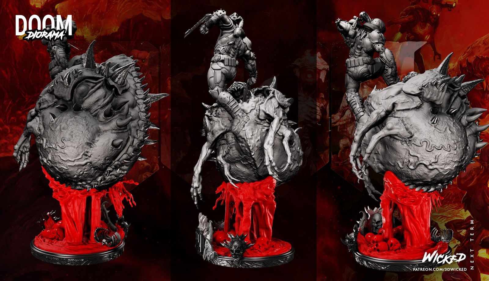 Video Game Doom Slayer Diorama - Image 3