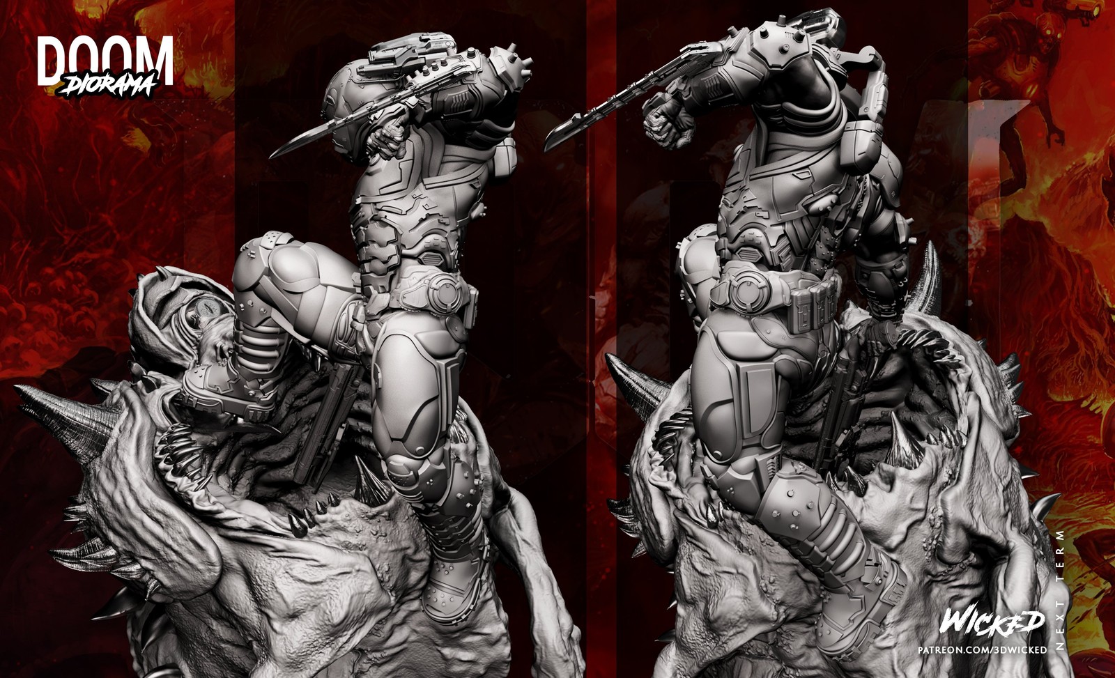 Video Game Doom Slayer Diorama - Image 5