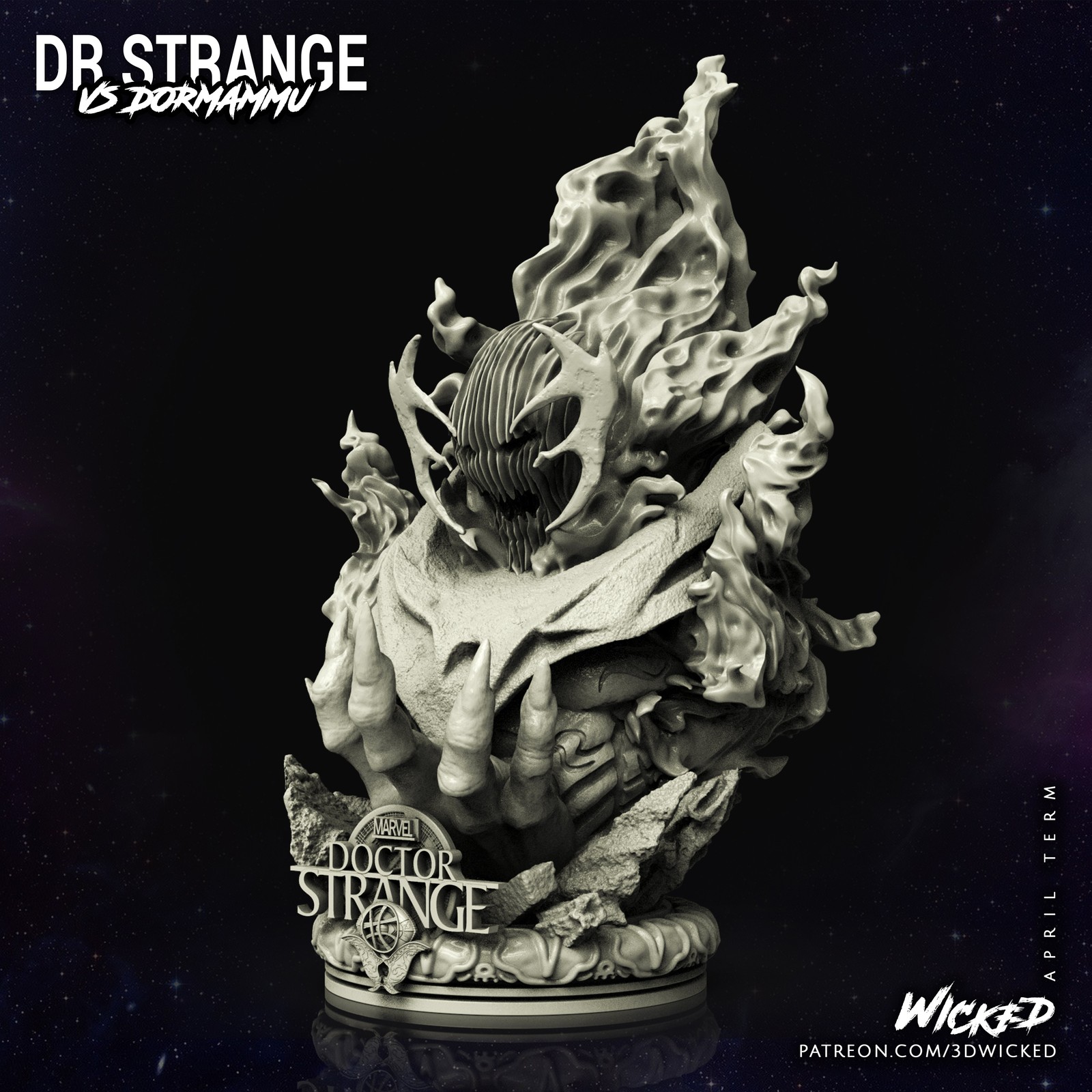 Marvel Dormammu Bust - Image 3