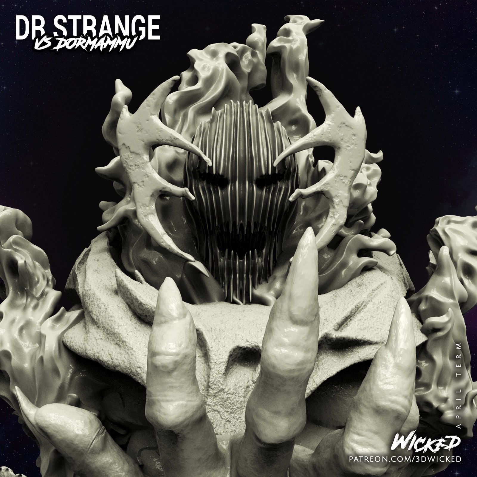 Marvel Dormammu Bust - Image 5