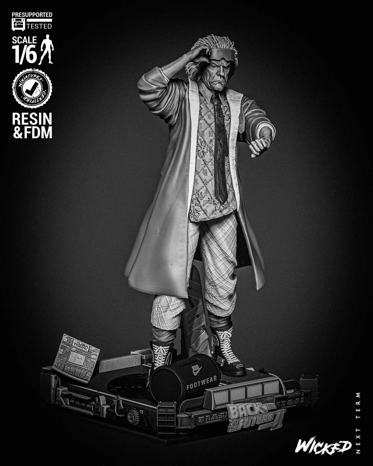 Dr. Emmett Brown Sculpture - Image 2