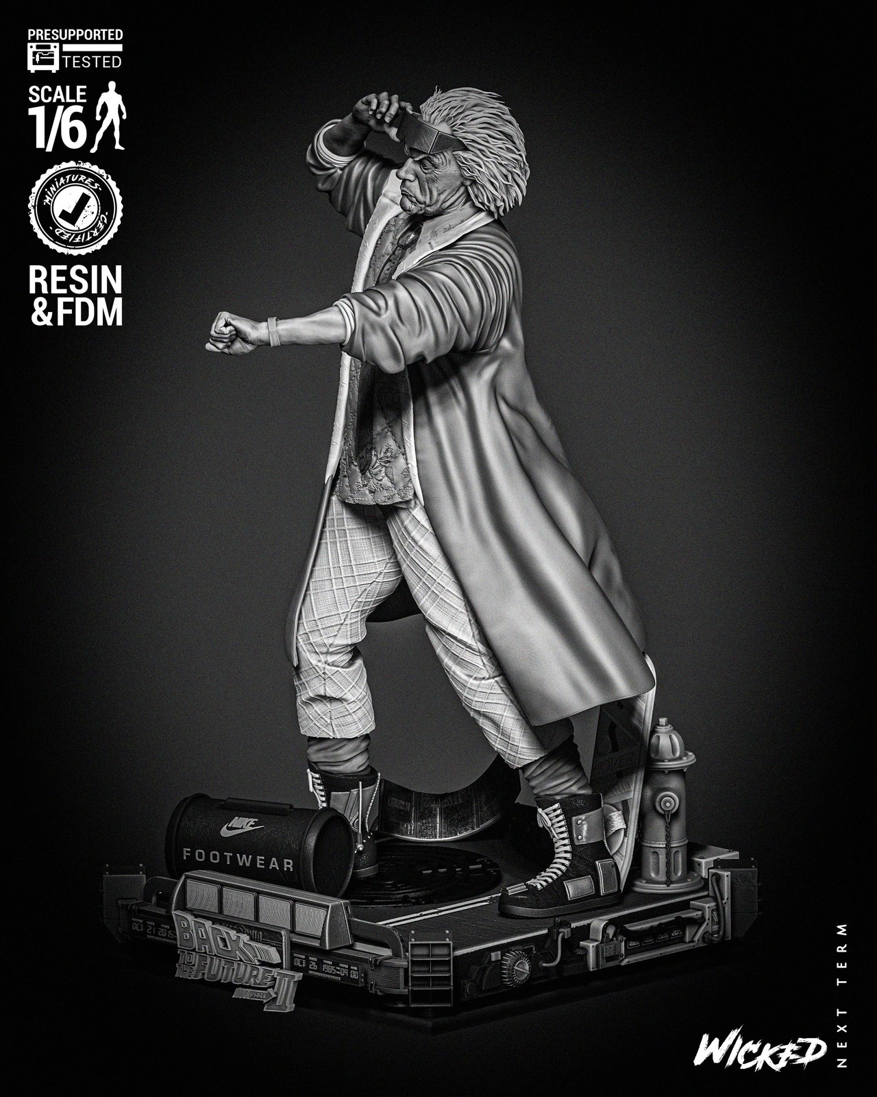 Dr. Emmett Brown Sculpture - Image 3