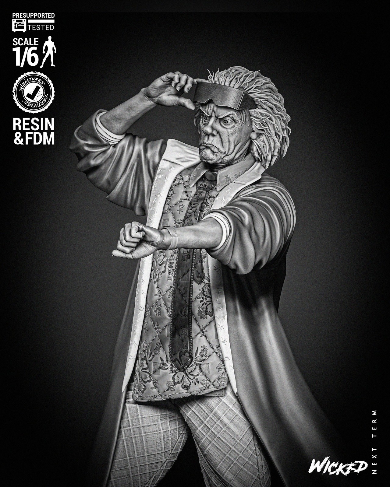 Dr. Emmett Brown Sculpture - Image 5