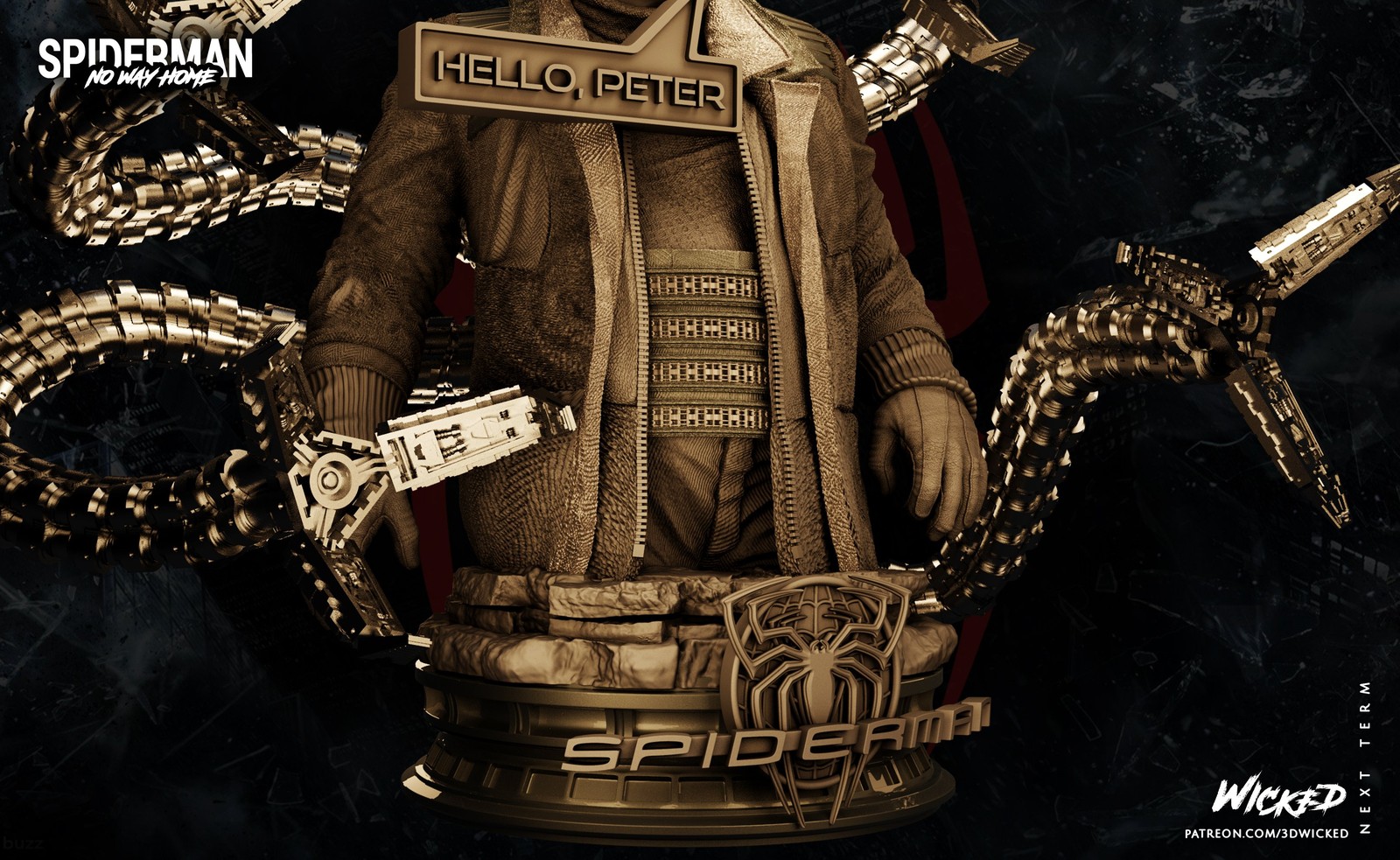 Marvel Dr Octopus Bust - Image 5