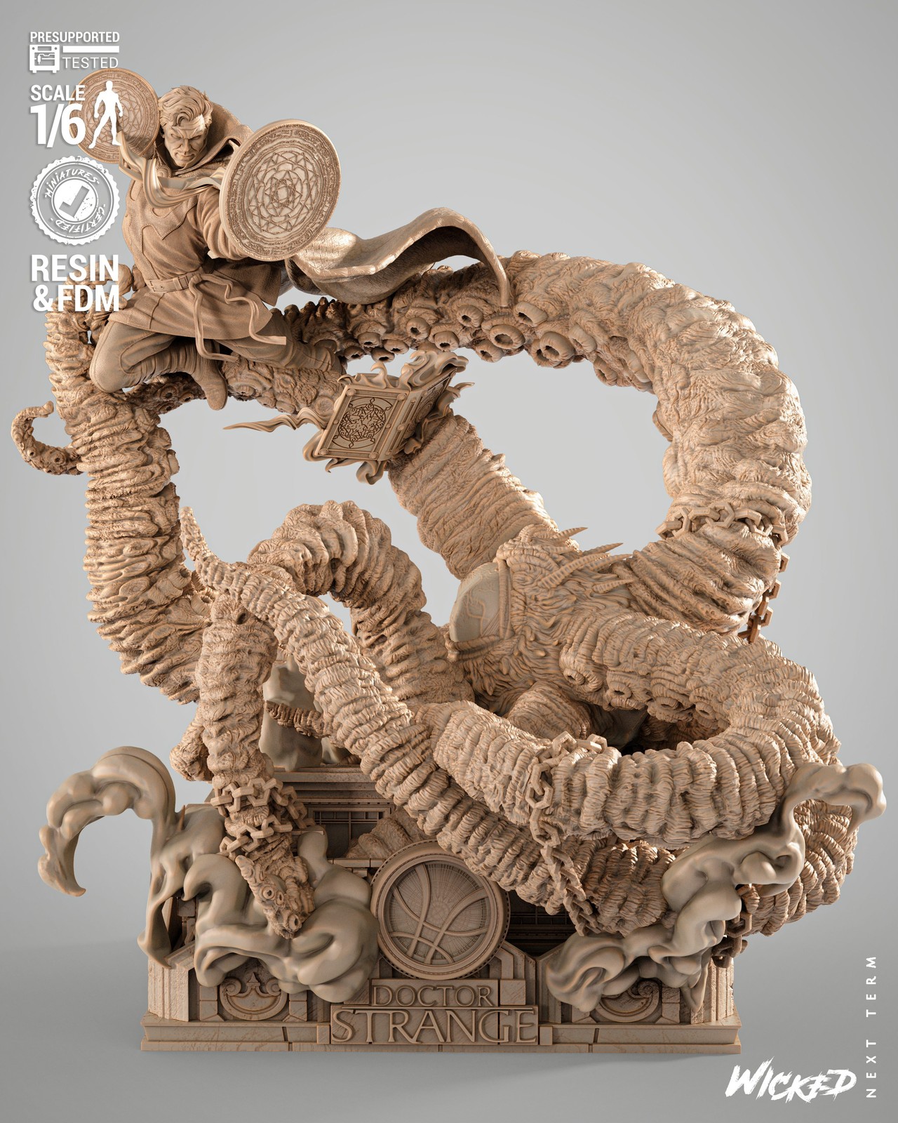 Marvel Dr Strange and Shuma Gorath Diorama