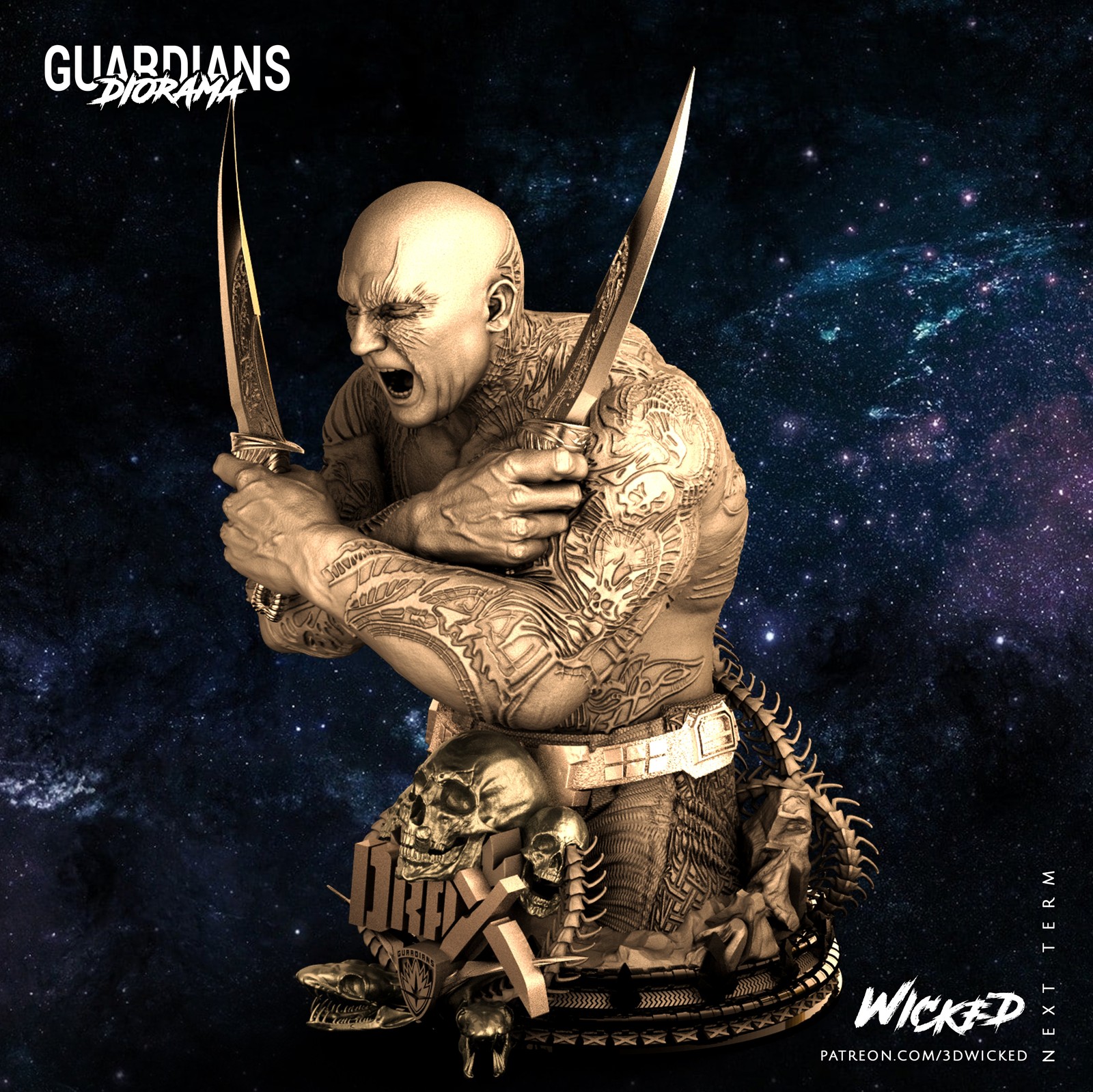 Marvel Drax Bust - Image 4