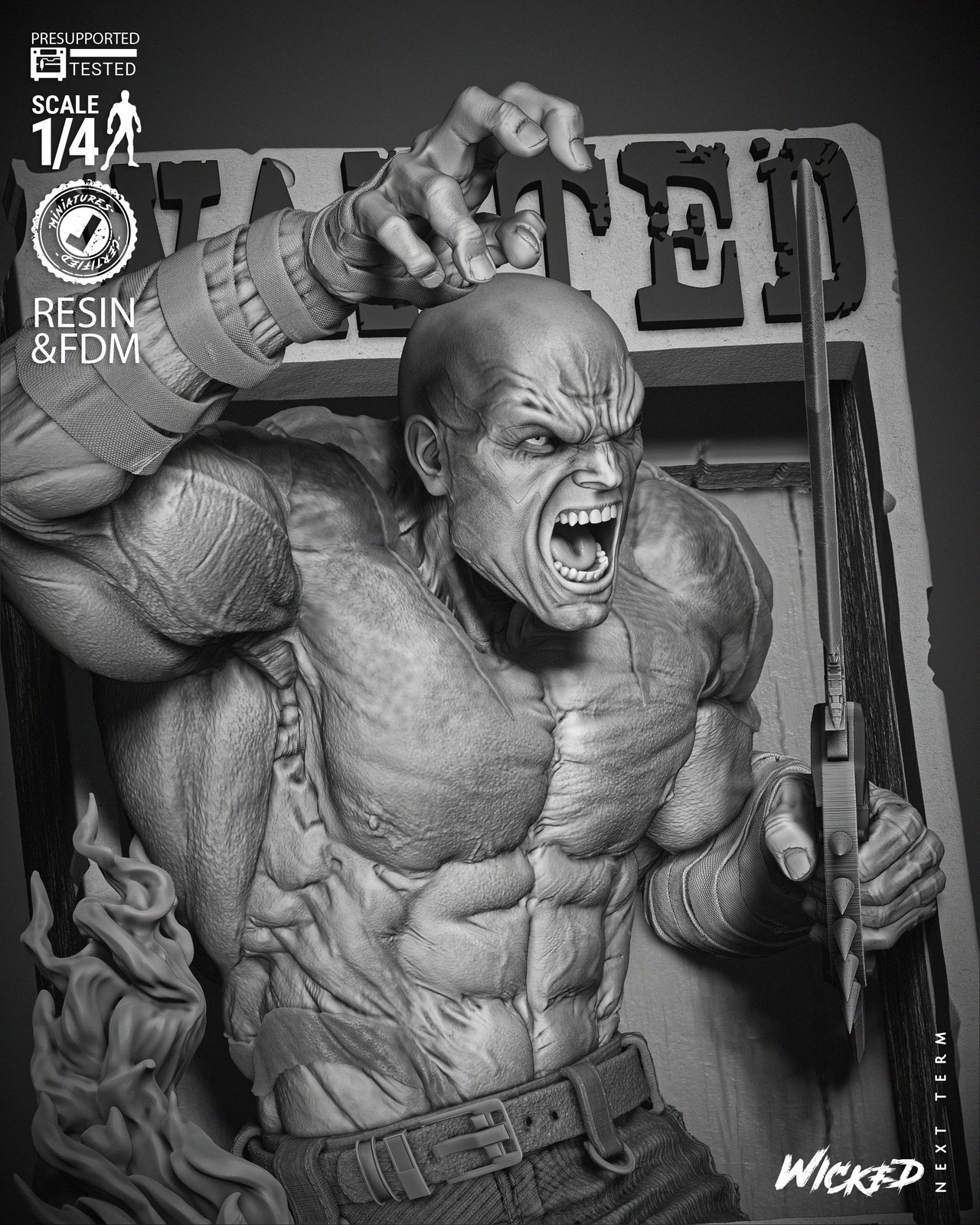 Marvel Drax Bust Poster - Image 5