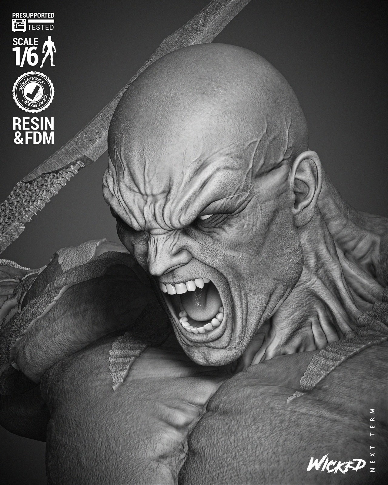 Marvel Drax Comic Version Sculpture - Image 2