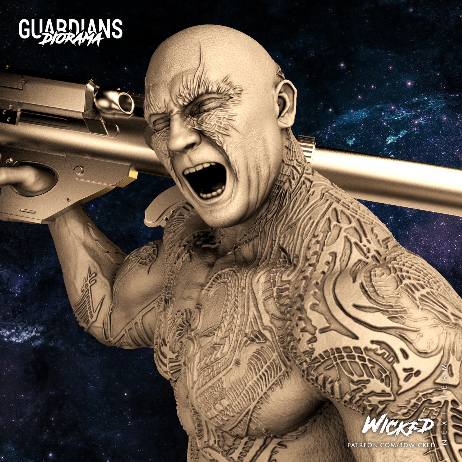 Marvel Drax Sculpture - Image 4